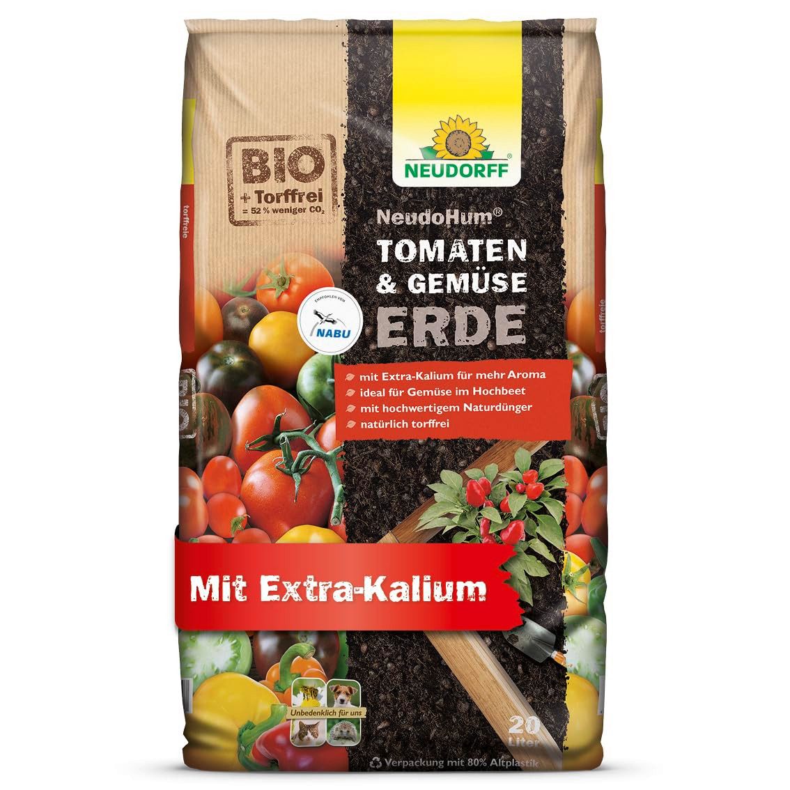 Bio-Erde NeudoHum Tomaten- & GemüseErde 20 Liter