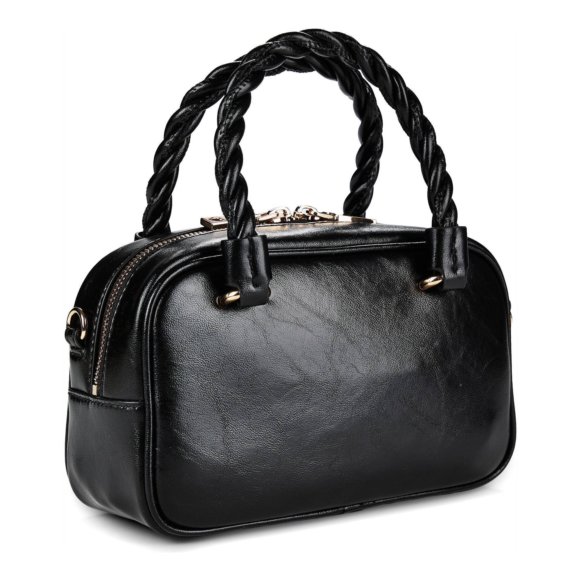 LOVE MOSCHINO Henkeltasche Nero, Lederfaserstoff