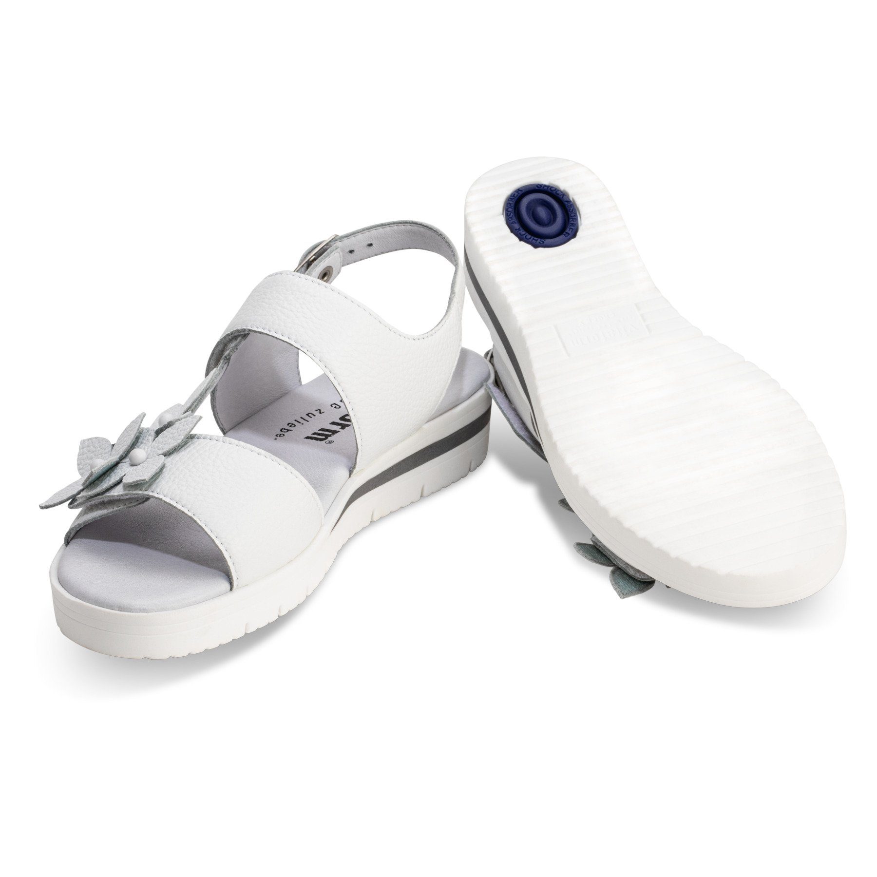 weiß Sandale Sandale Damenschuhe vitaform Hirschleder
