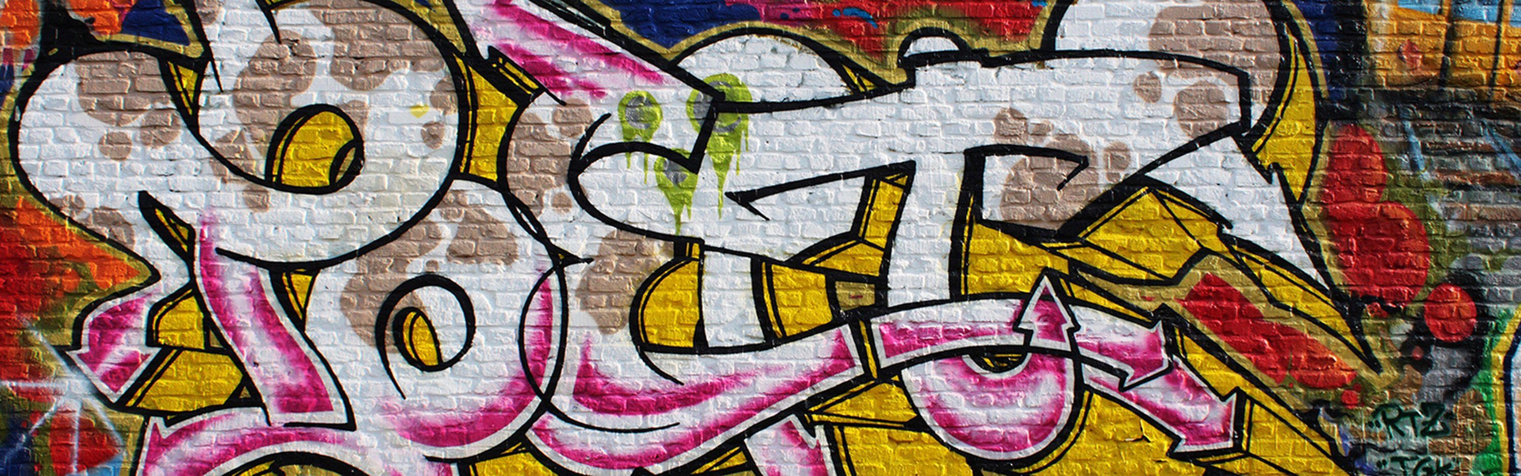 wandmotiv24 Küchenrückwand Graffiti (1-tlg), in versch. Poet, Premium Hartschaum Nischenrückwand Größen