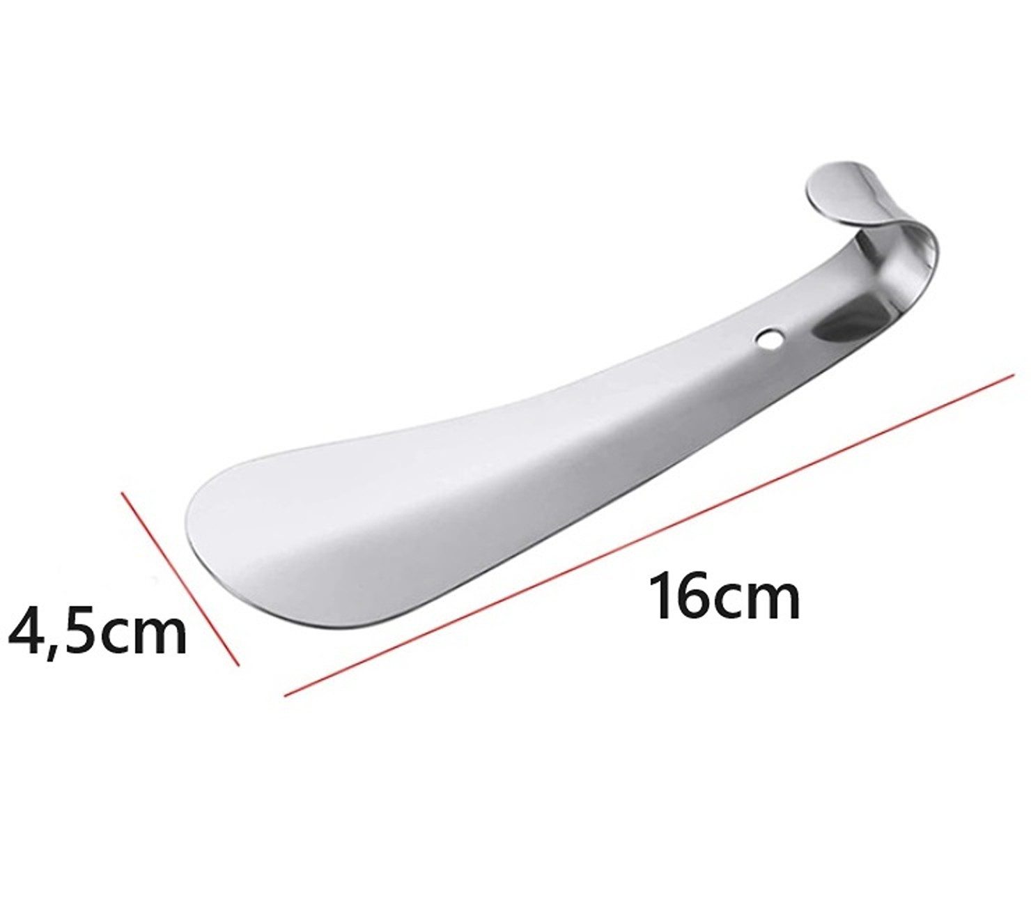 BAYLI Schuhlöffel 2er Set Schuhlöffel klein aus Edelstahl, 16cm Schuhanzieher, Schuhan – Bild 2 von 5