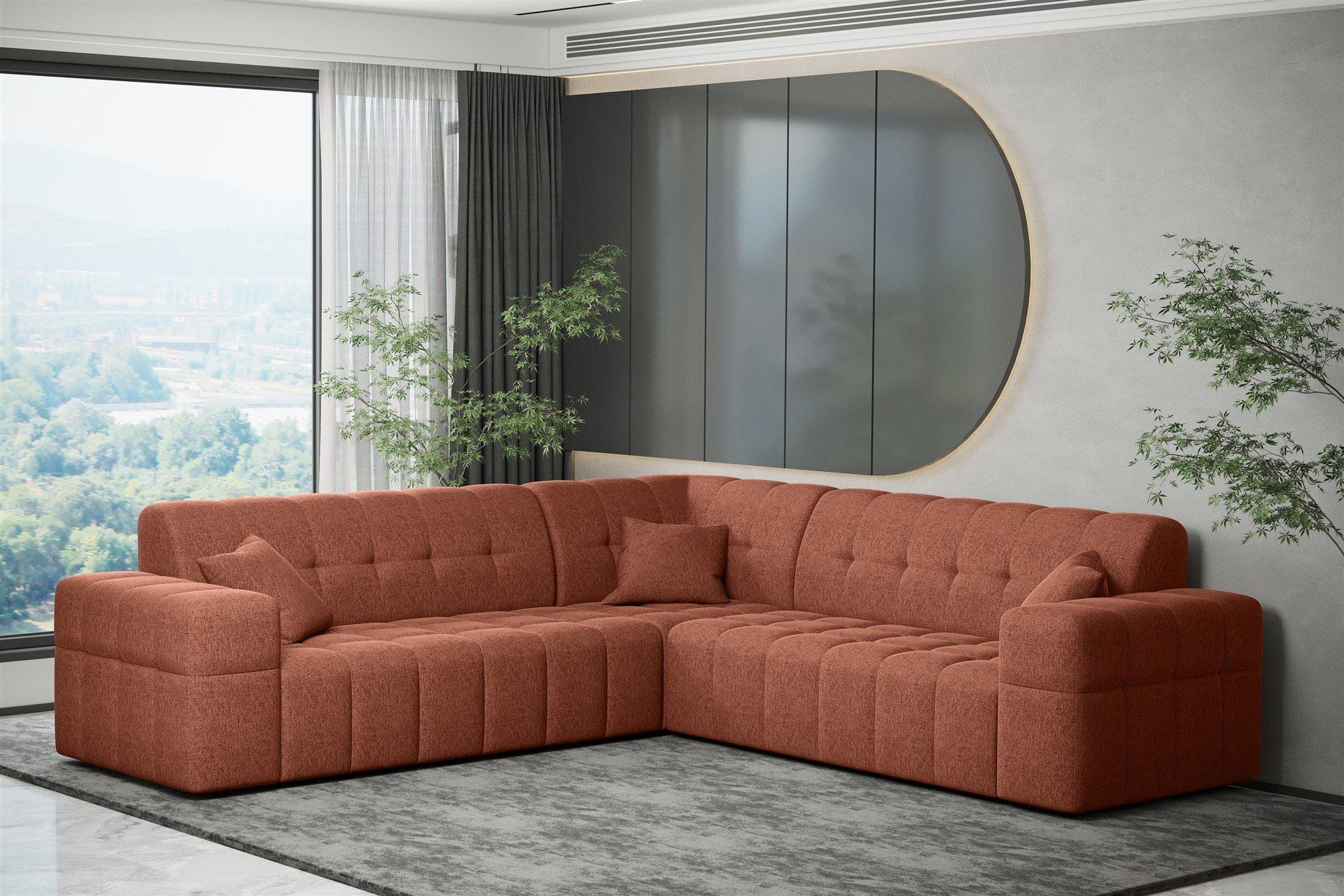 Fun Möbel Ecksofa Ecksofa Designersofa NANCY günstig online kaufen