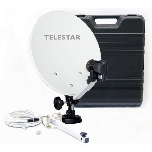 TELESTAR »Camping-Sat-Anlage mit full HD Sat-Receiver DB 6 S HD (Hartschalenkoffer, 13,7 Zoll (35 cm) Spiegel« Camping Sat-Anlage