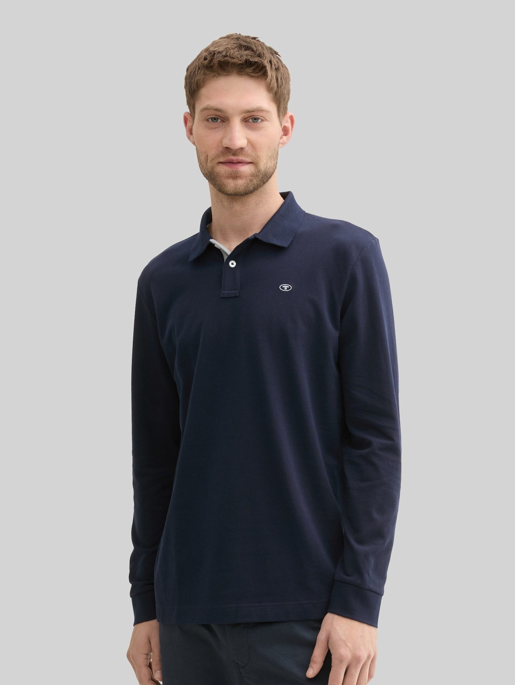 TOM TAILOR Langarm-Poloshirt Poloshirts Langarm Piqué Poloshirt