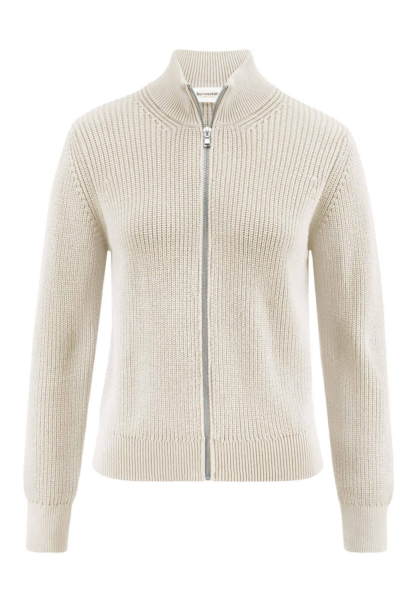 Hessnatur Strickjacke aus reiner Bio-Baumwolle (1-tlg)