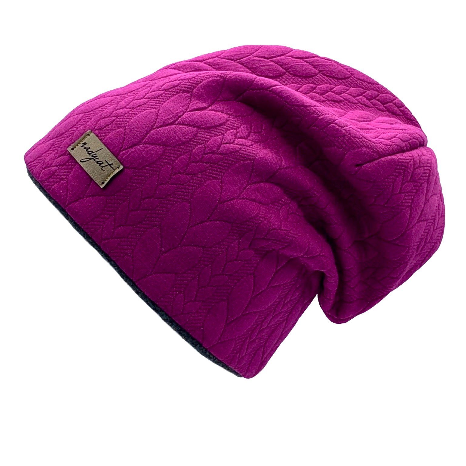 nadycat Beanie ZOPF & STYLE fuchsia (2-St., Beanie mit passendem Loop) hand günstig online kaufen