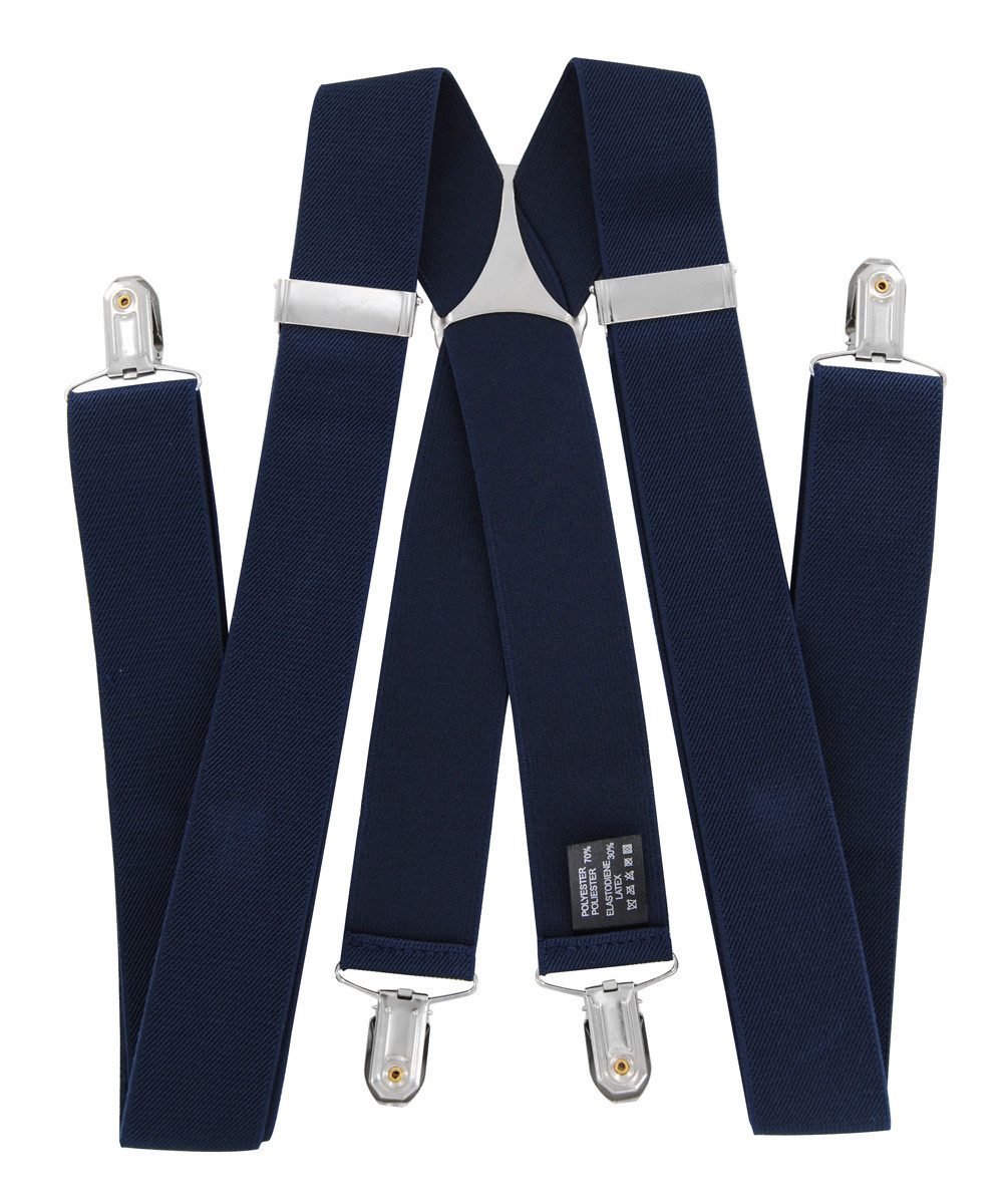 axy Hosenträger Herren Hosenträger 4 Stabile Clips X-Form 3,5cm Breit verstellbar und elastisch 120cm Lang