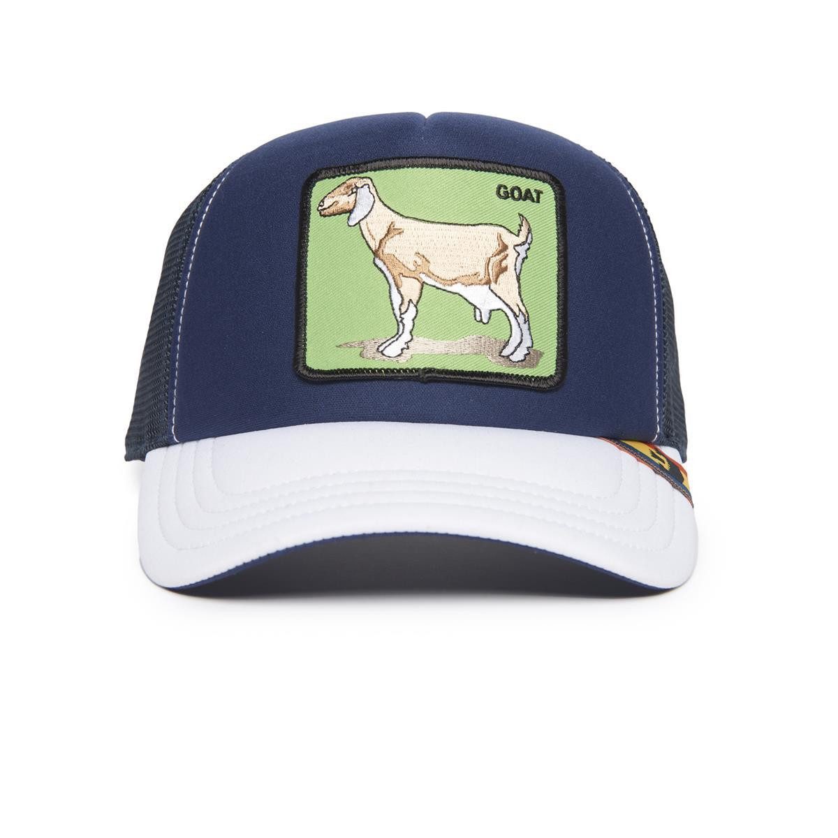GOORIN Bros. Trucker Cap Goorin Bros. First Goat Trucker Cap The Farm Animal Navy (Basecap, Meshcap, Trucker Kappe)