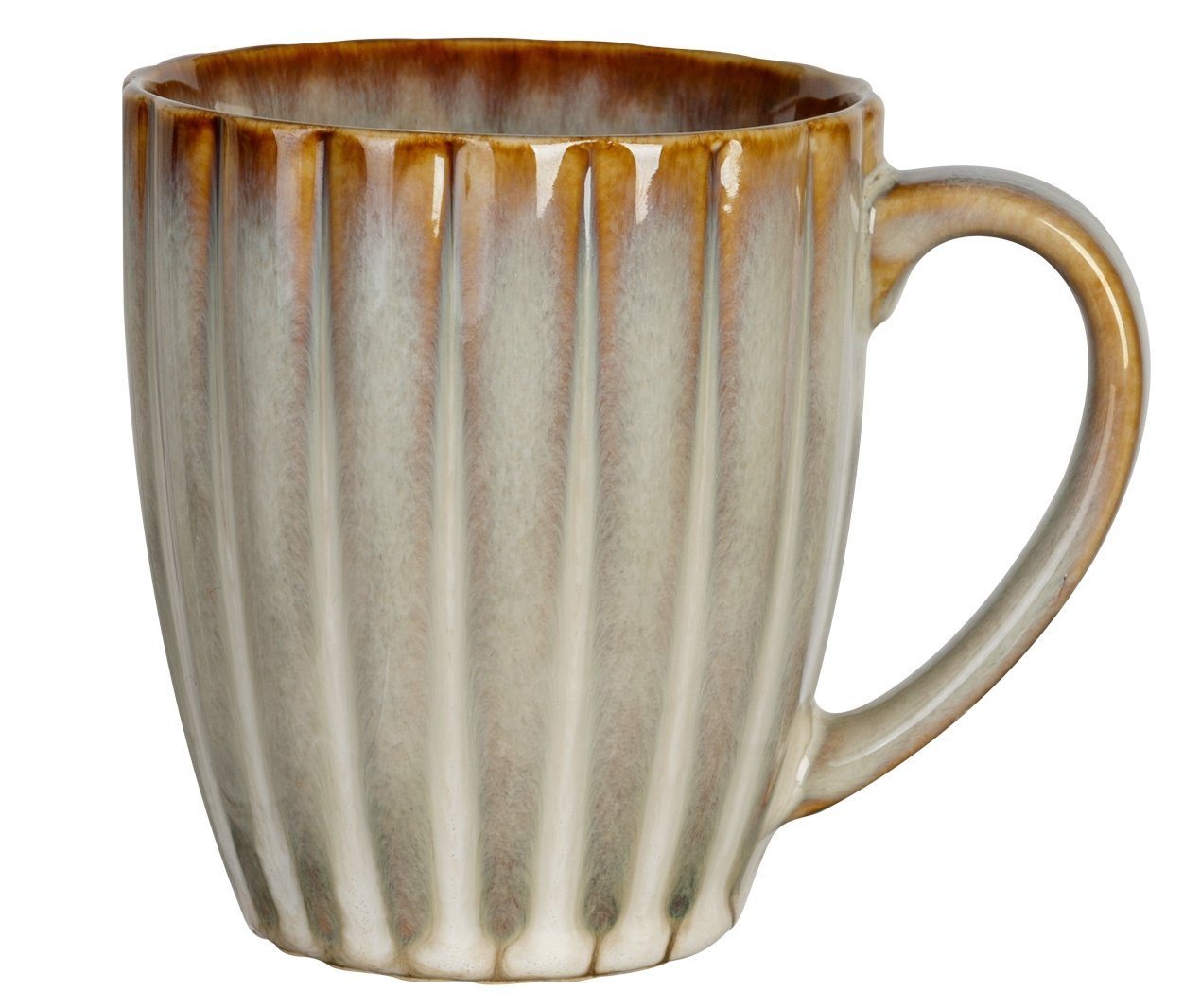 Cosy & Trendy Becher Astera Pearl Becher mit Henkel 350 ml, Steinzeug, ASTERA PEARL BECHER 35CL D9XH10CM