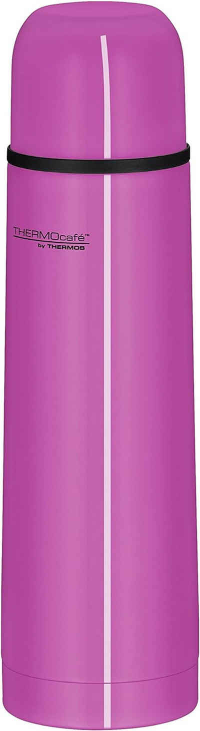 THERMOS Thermoflasche Isolierflasche Edelstahl 500ml PREMIUM Thermoskanne Pink, 12 Stunden heiß / 24 Stunden kalt, doppelwandiger