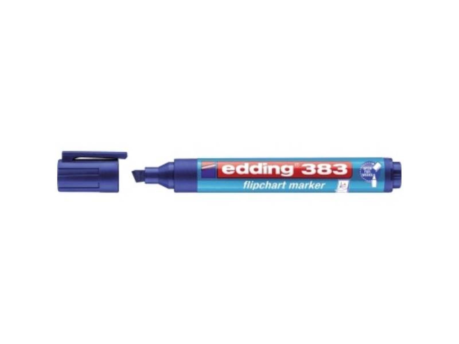 edding Marker edding Flipchartmarker 383 4-383003 1-5mm Keilspitze blau