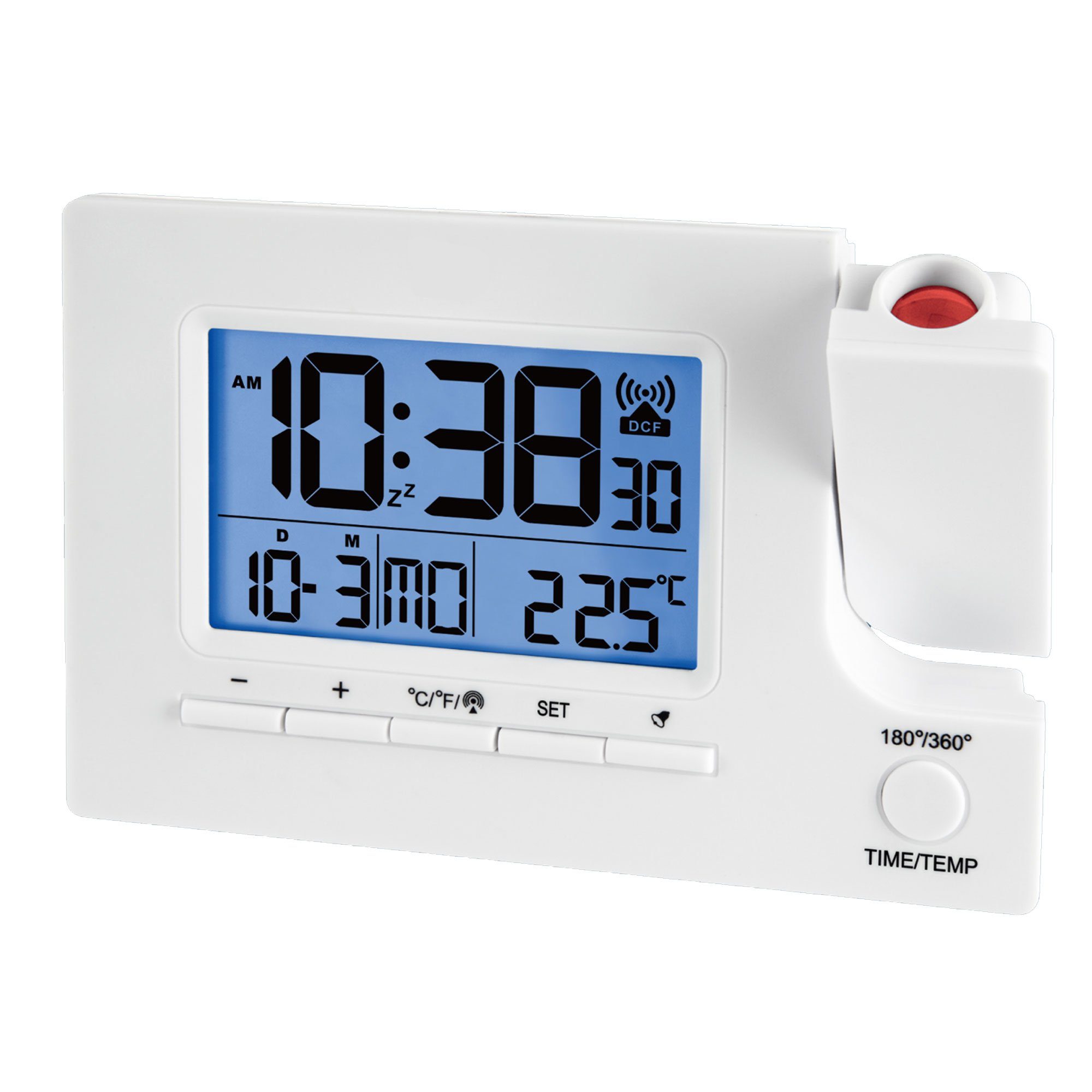 Miraval Funkwecker Funk-Projektionswecker Funkwecker Temperatur Funk-Projek günstig online kaufen