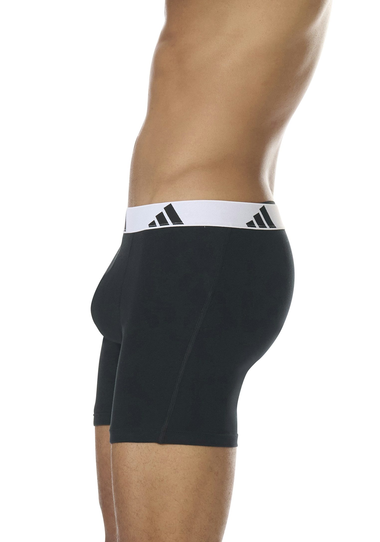 adidas Sportswear Boxer Active Flex Cotton (3er Pack) elastisch, Logo-Bund, sportlicher Look, ohne Eingriff