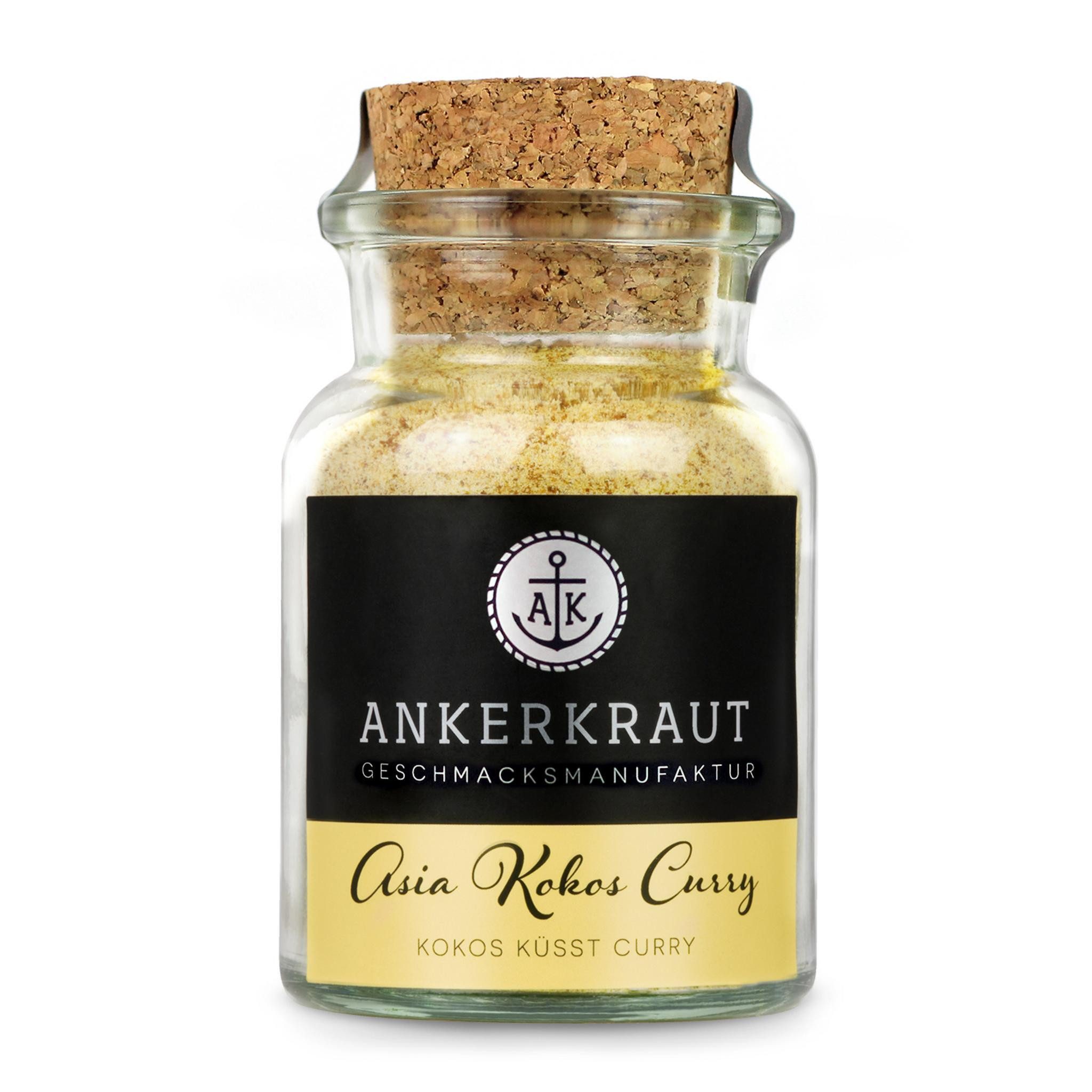 Ankerkraut Gewürz Asia Kokos Curry, Asia Kokos Curry, 85g im Korkenglas