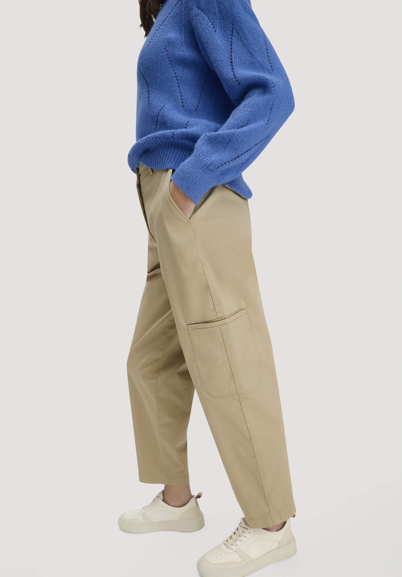 Hessnatur Stoffhose Soft Utilty Cargo Relaxed aus Bio-Baumwolle (1-tlg)