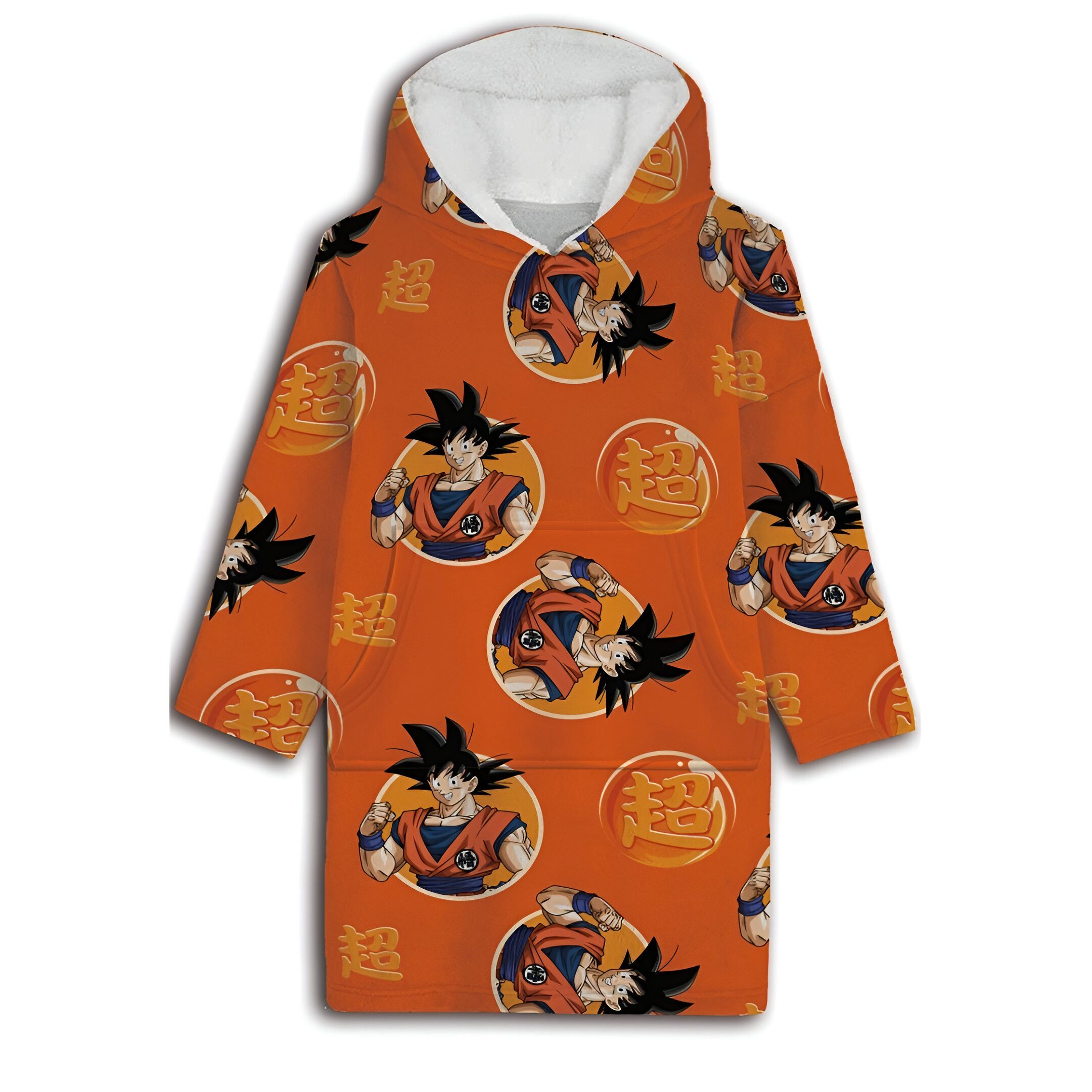 Dragonball Sweatponcho Dragon Ball Super Kuschelponcho mit Ärmeln Kapuze Tasche XS-L (1-tlg)