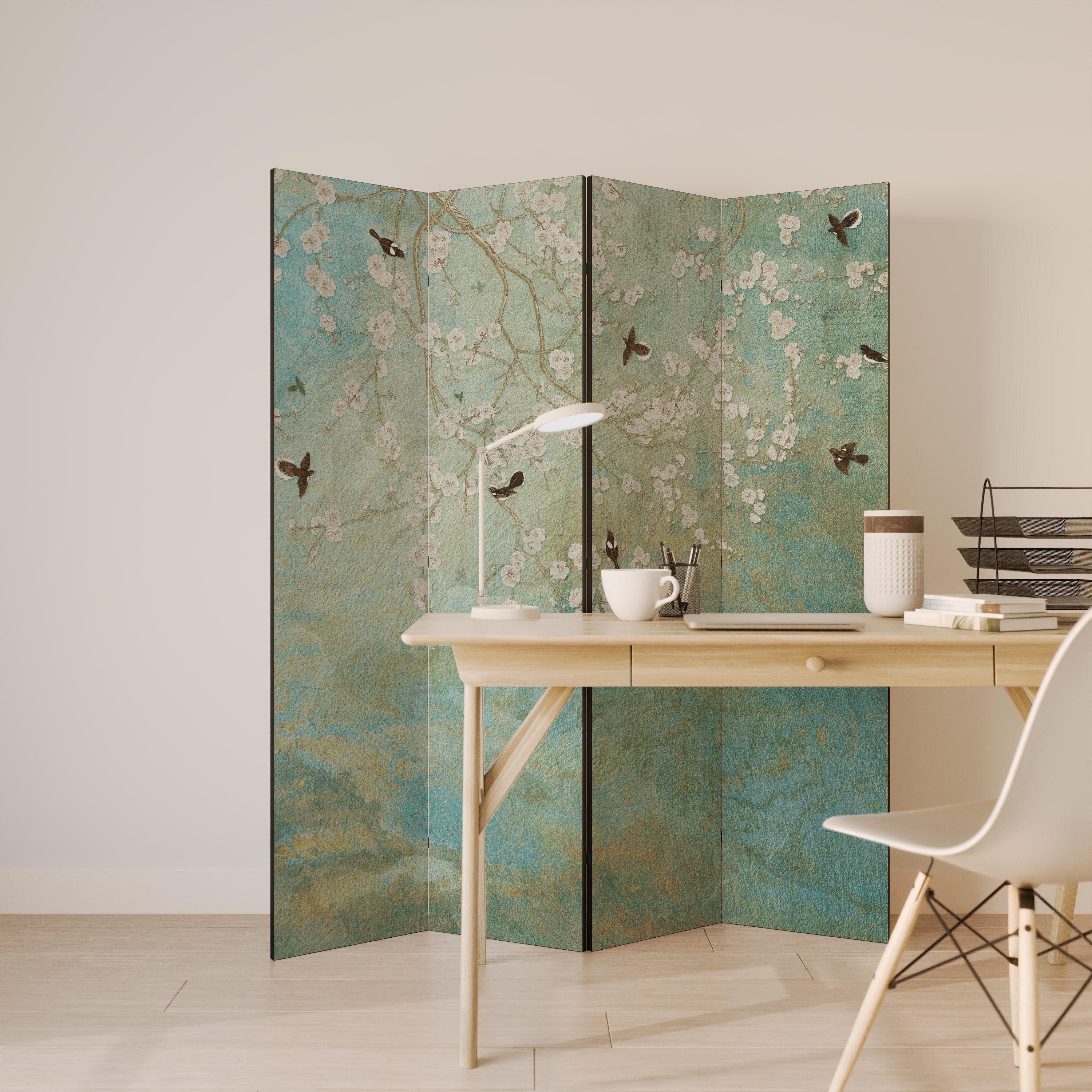 SPACEREBELS Paravent, Raumteiler - 3-teilig Raumtrenner, günstig online kaufen