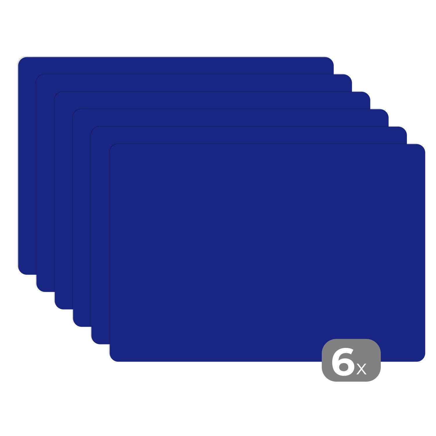 MuchoWow Platzset Blau - Einfarbig - günstig online kaufen