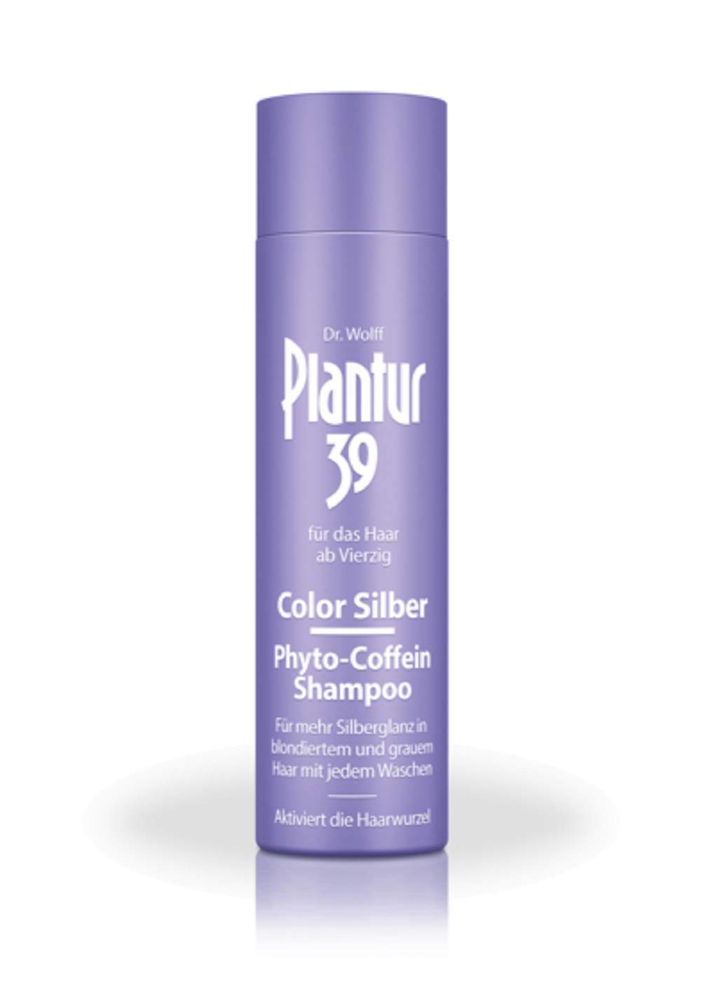Plantur 39 Haarshampoo Color Silber Phyto-Coffein-Shampoo, 250 ml, 1-tlg., Extra Glanz