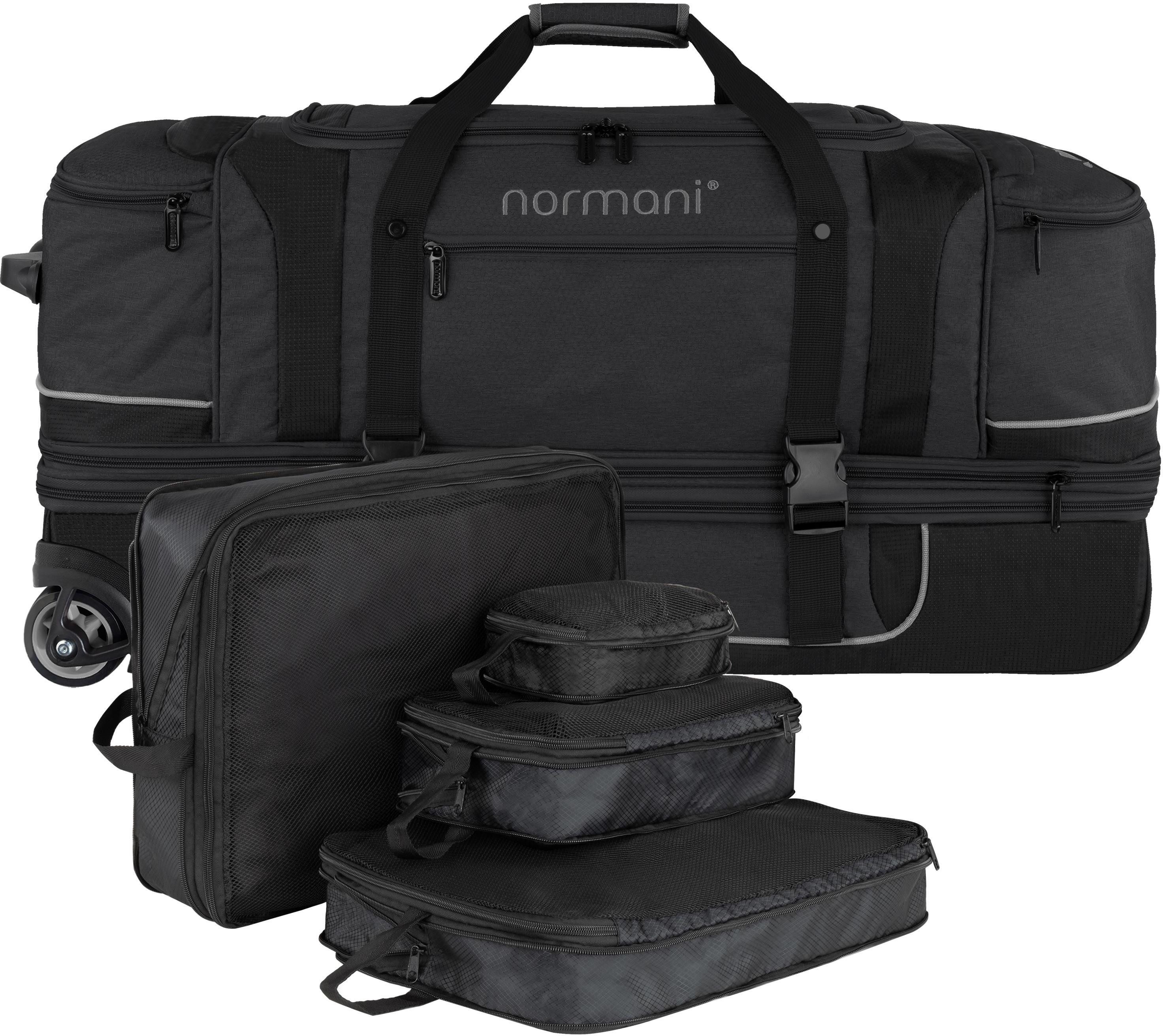 Reisetasche Reisetrolley 120-150 L mit Kleidertaschen