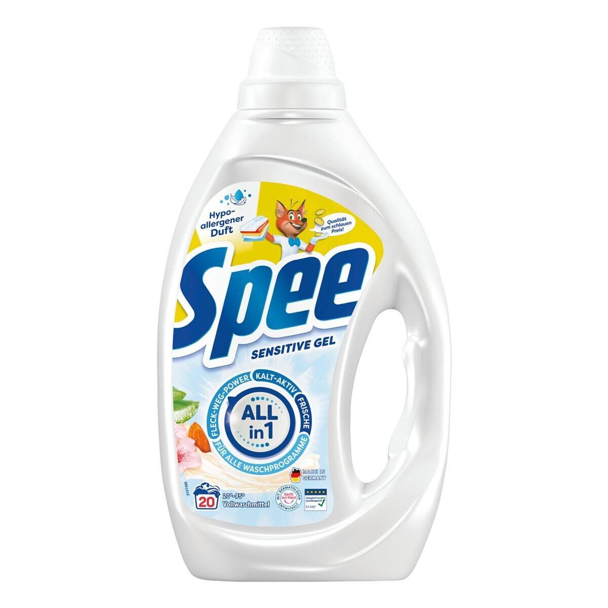 Spee Sensitive Gel ALLin1 Vollwaschmittel (20 WL, 900 ml)