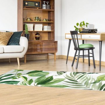 Läufer Teppich Vinyl Flur Küche Tropical funktional lang modern, Bilderdepot24, Läufer - grün glatt