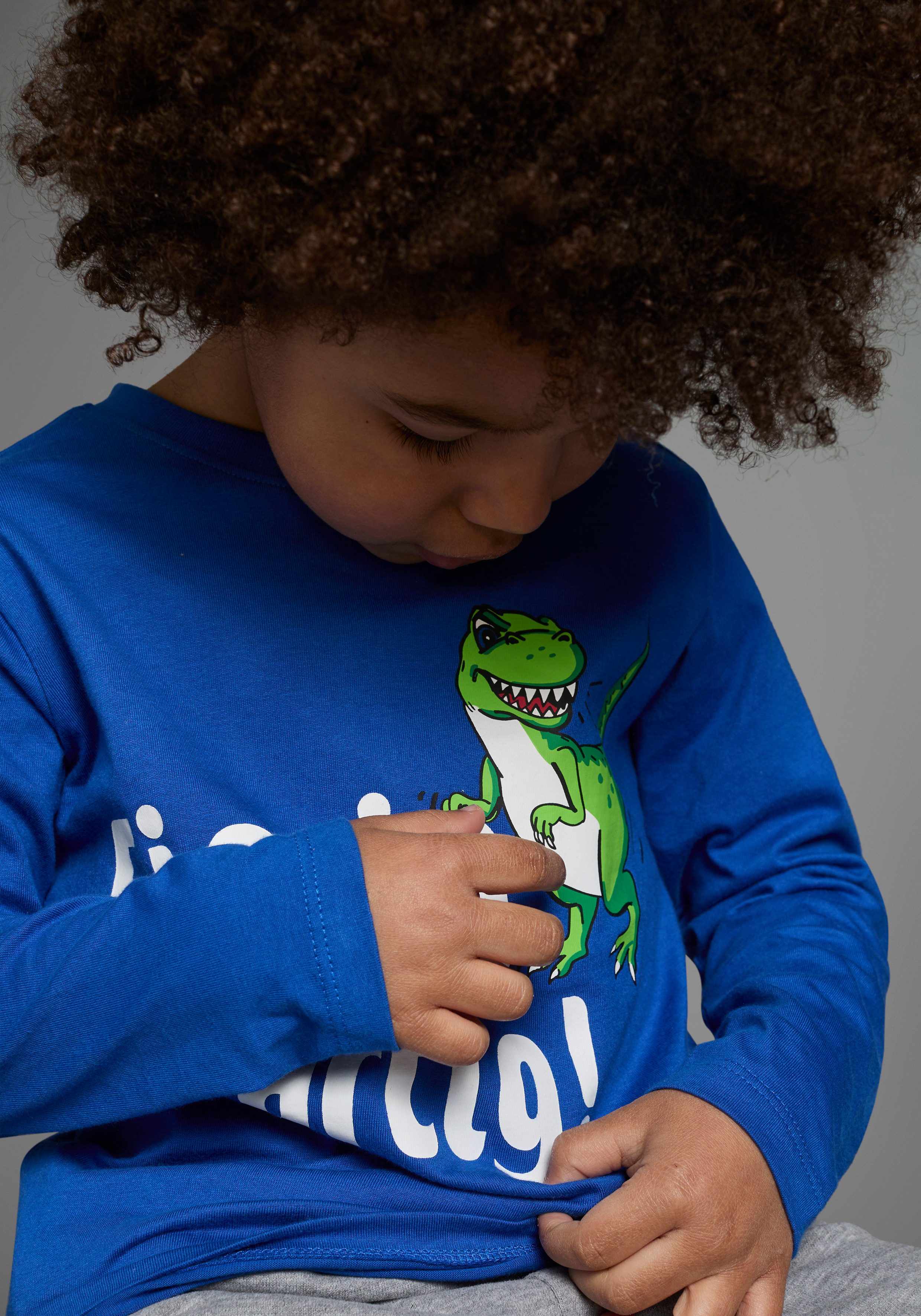 KIDSWORLD Langarmshirt EINZIG NICHT ARTG! Langarm, Basic-Passform, bedruckt, Rundhalsausschnitt