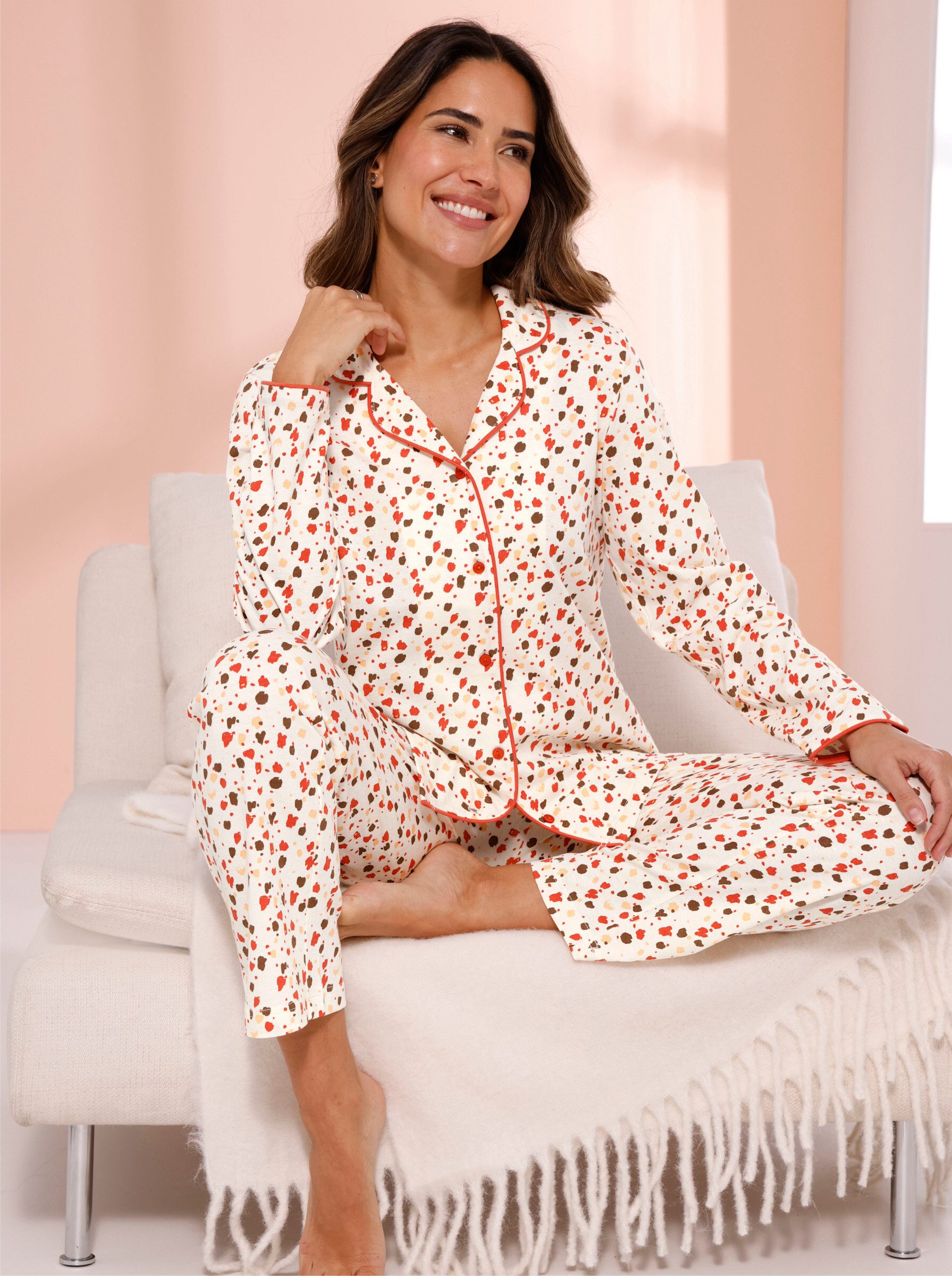 Sieh an! Schlafanzug Schlafanzug Langarm