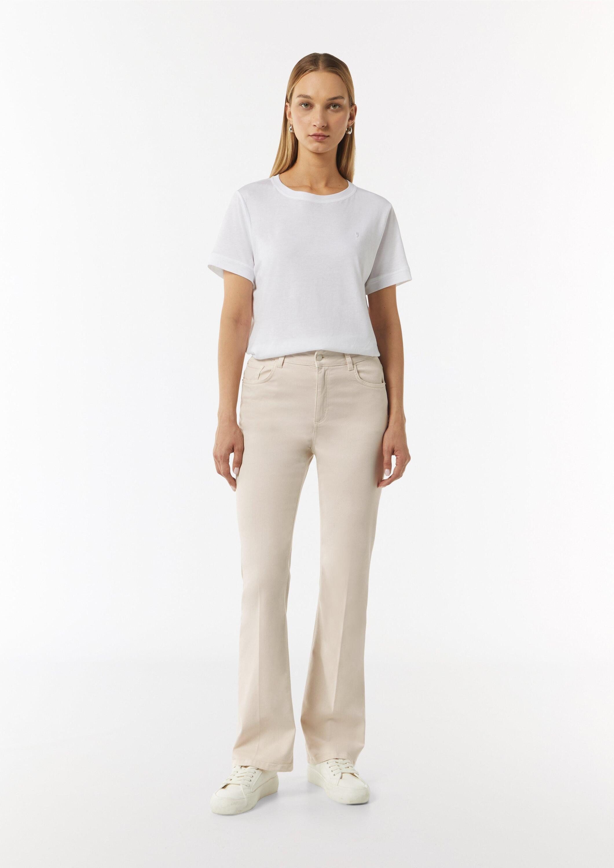 comma Chinos Hose Twill-Hose mit Flared günstig online kaufen