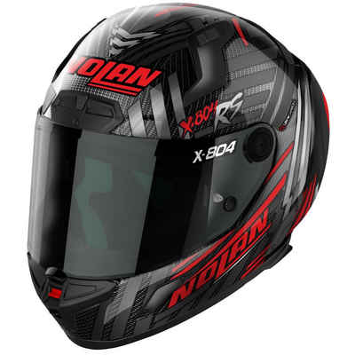 NOLAN Motorradhelm Nolan X-804 RS Ultra Carbon Spectre schwarz / rot Integralhelm