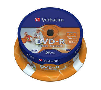 Verbatim DVD-Rohling DVD-R 4.7GB bedruckbar