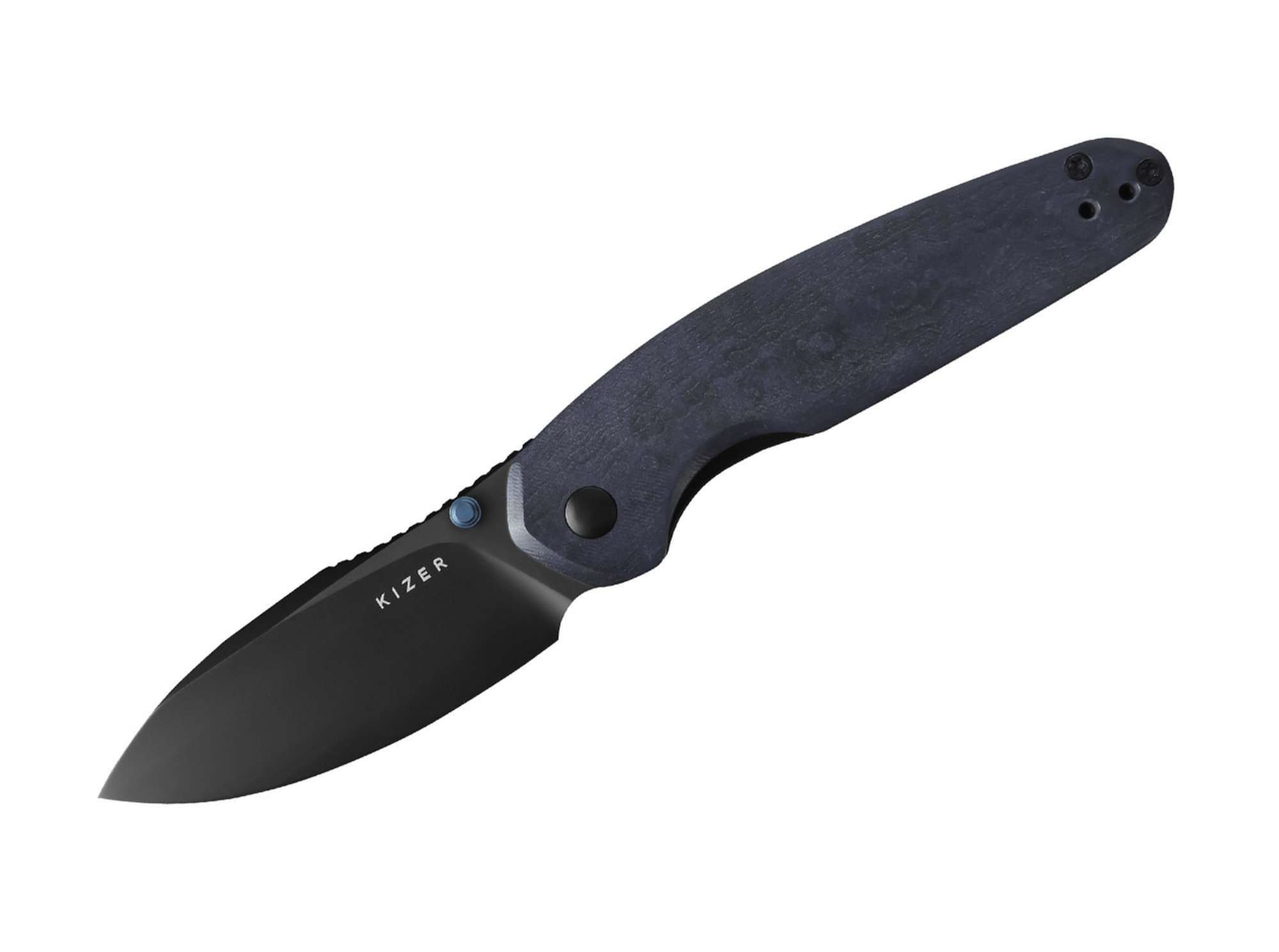 Kizer Taschenmesser Kizer Meteora Nitro-V Blue Canyon Richlite