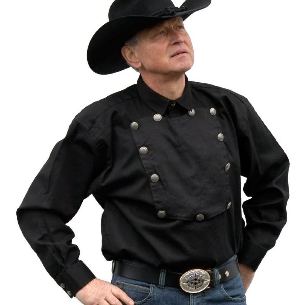 Langarmhemd Herren Westernhemd Old Style John Wayne