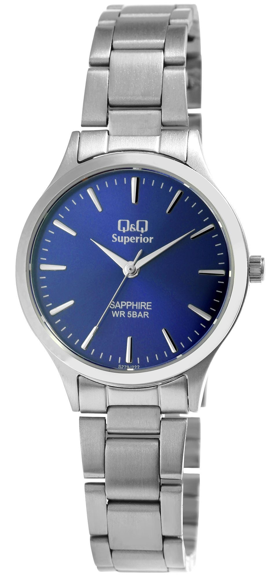Q&Q Quarzuhr S279J222Y Q&Q Superior Damenarmbanduhr, Edelstahl, Saphirglas, 5