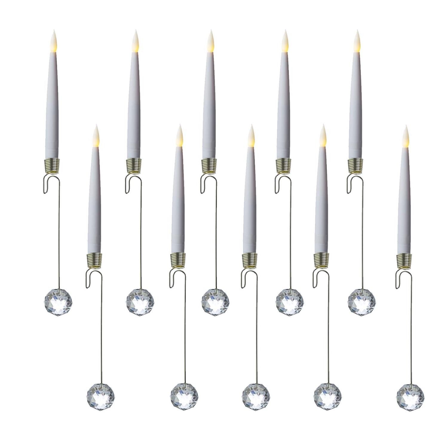 MARELIDA LED-Christbaumkerzen Baumkerzen 10 Weihnachtskerzen Baumbeleuchtun günstig online kaufen