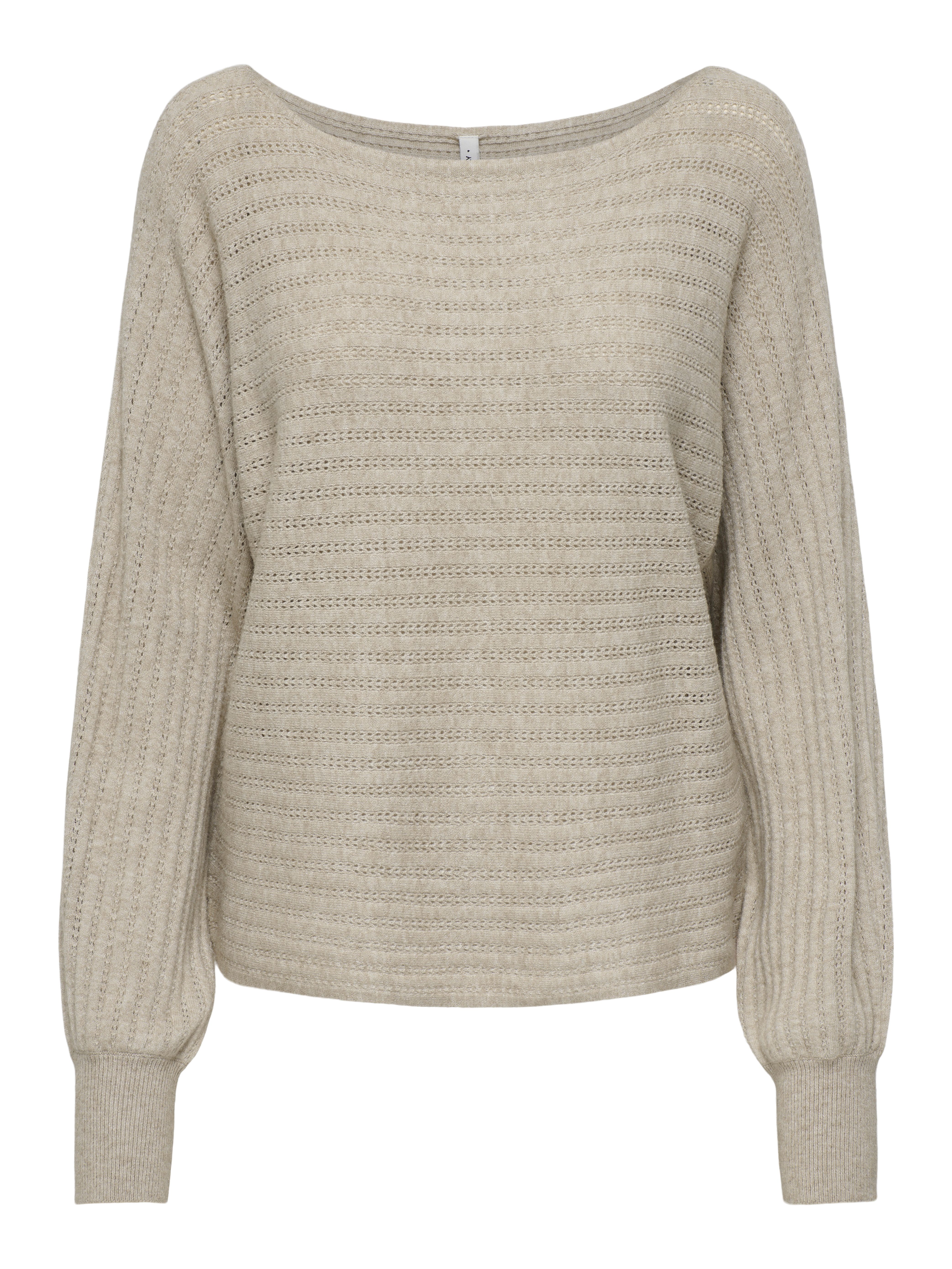 ONLY Strickpullover ONLIBI LS BOATNECK STRUC PULLOVER EX KNT