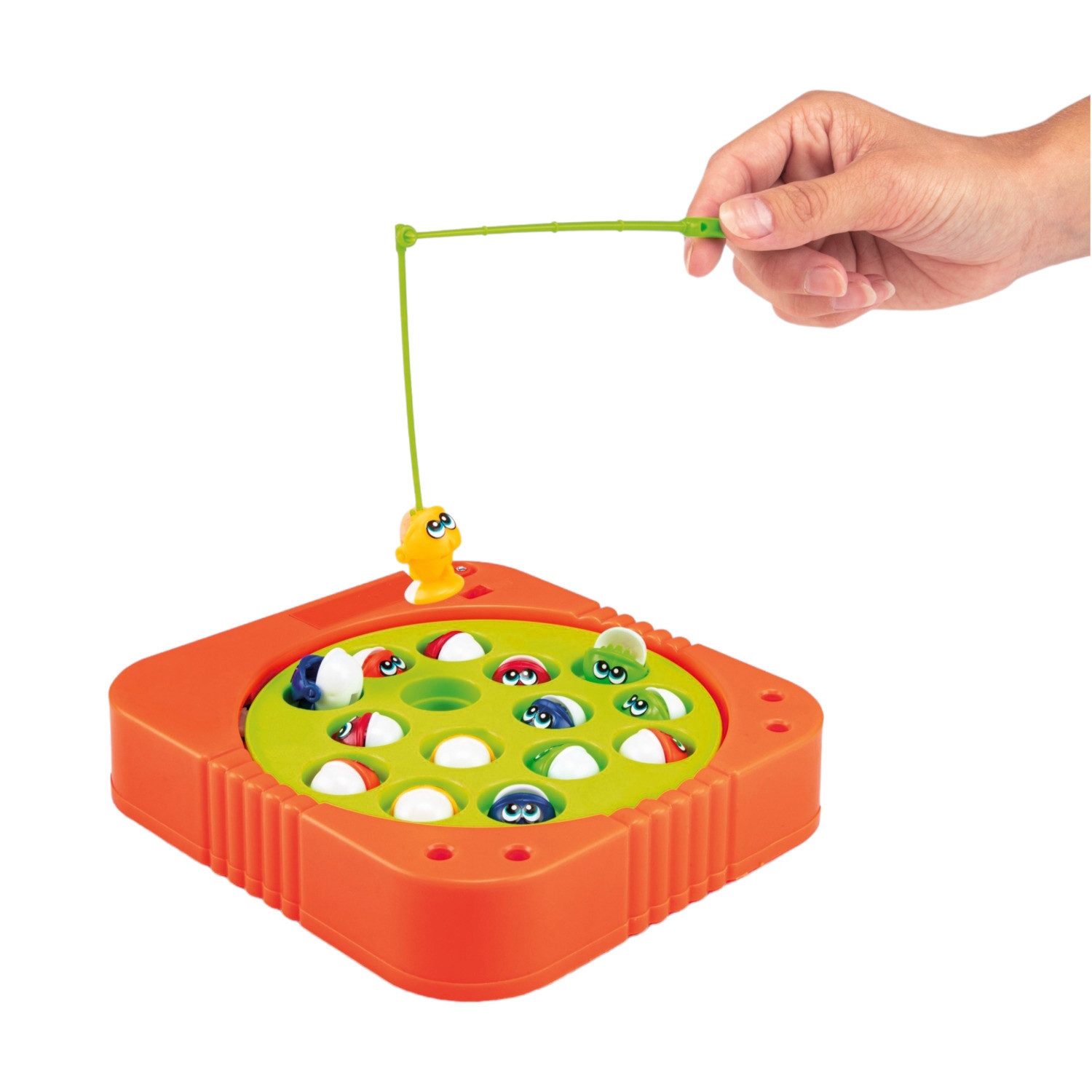 Toi-Toys Spiel Elektronisches Fische Angelspiel mit drei Angelruten