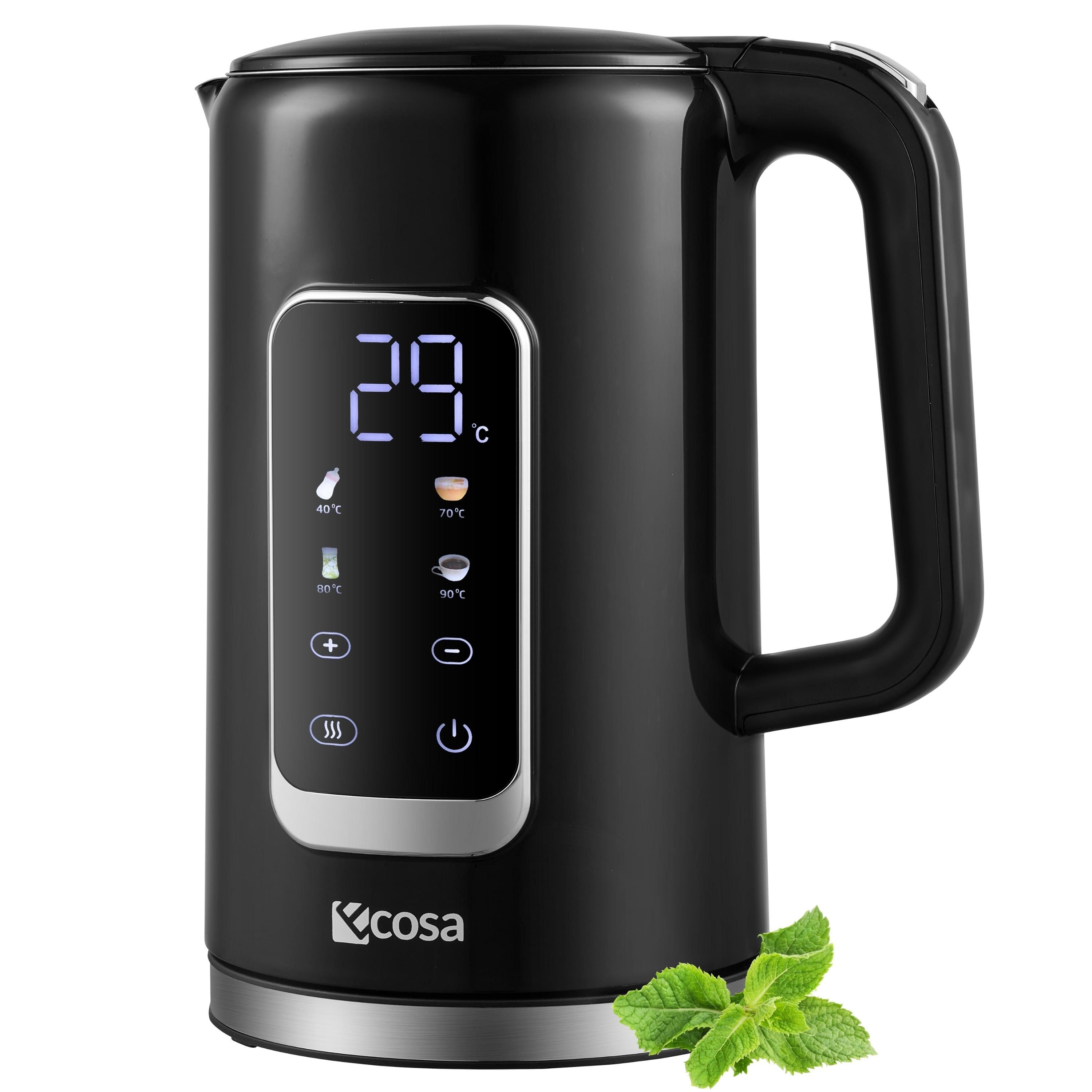 ecosa Wasserkocher EO-693, 1.7 l, 2200 W, Integrierter Edelstahlfilter