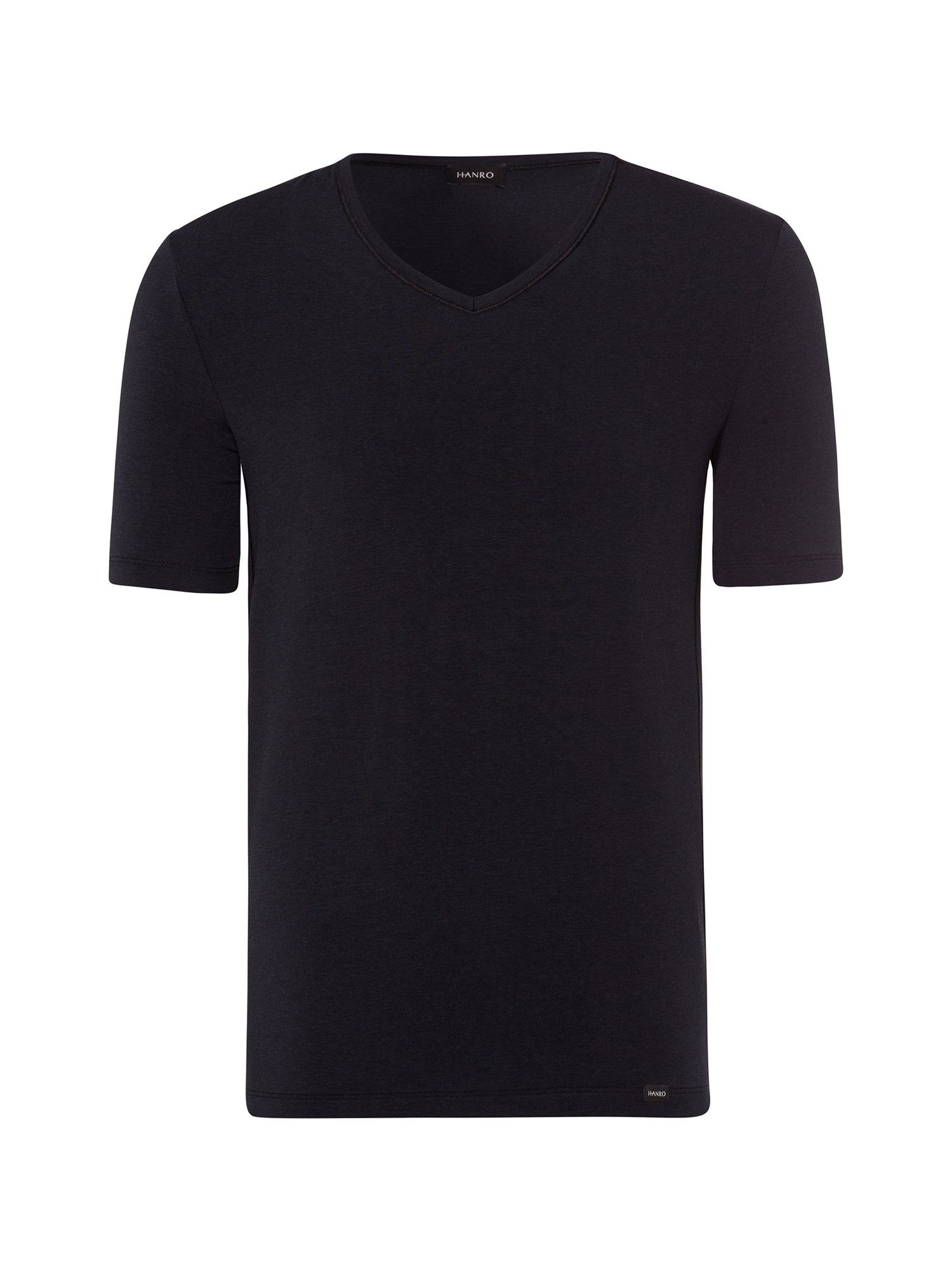 Hanro V-Shirt Natural Function (1-tlg) deep black