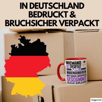 Trendation Tasse Bogenschießer Geschenk Tasse Lustige Geschenkidee für Bogenschießer Ge