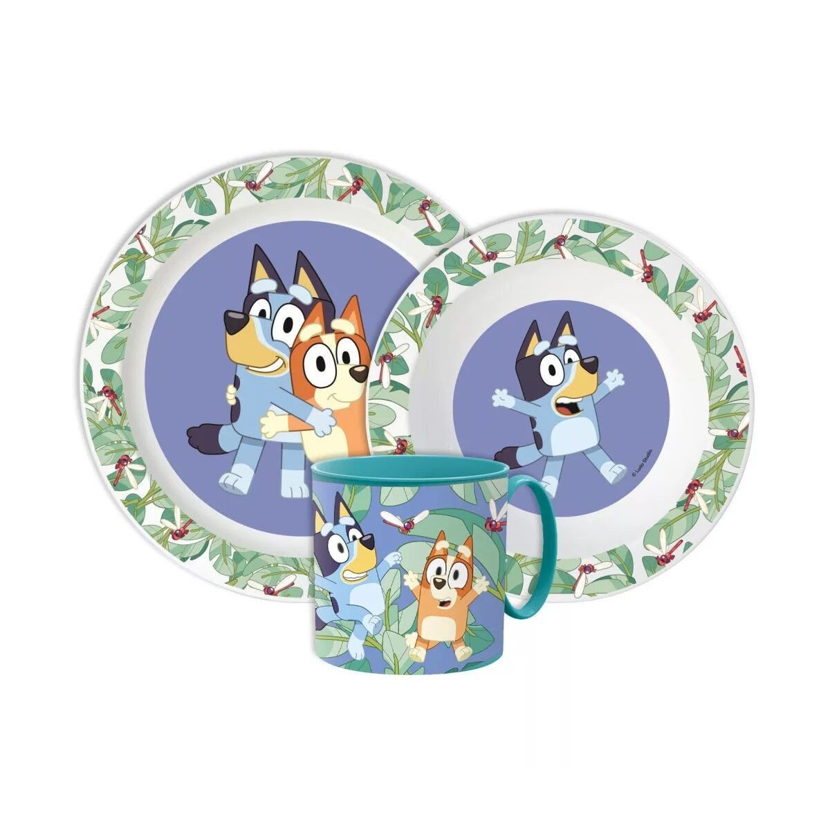 Bluey Kindergeschirr-Set Bluey Tropical Essgeschirr, set mit 265 ml
