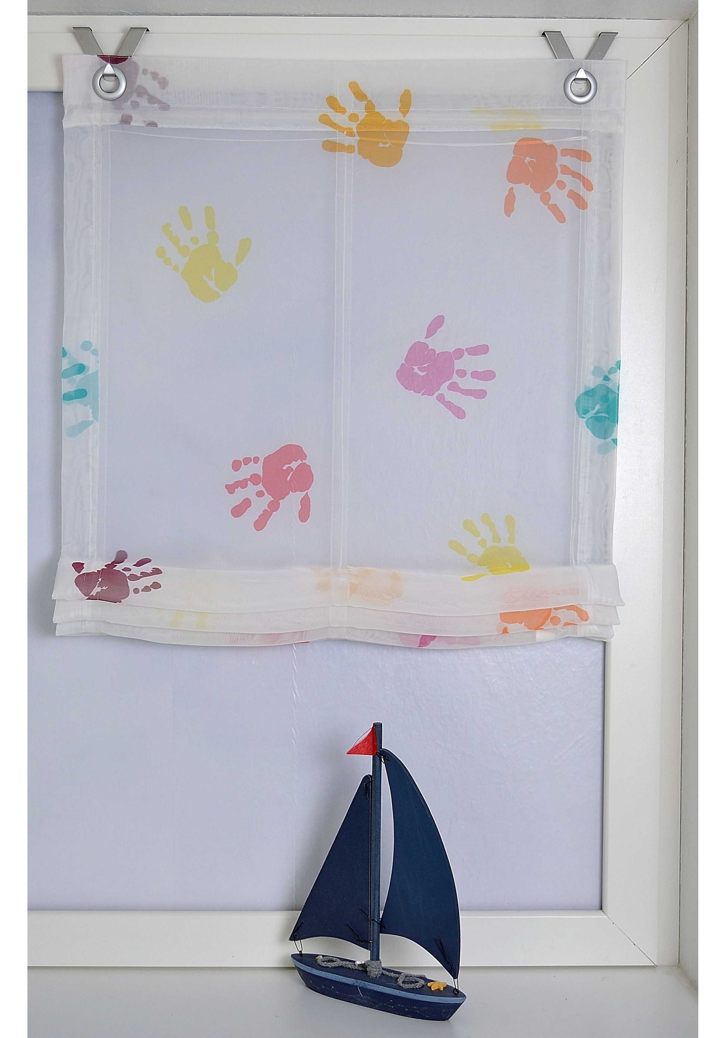 Kutti Raffrollo Hände, mit Hakenaufhängung, ohne Bohren, transparent, Polye günstig online kaufen