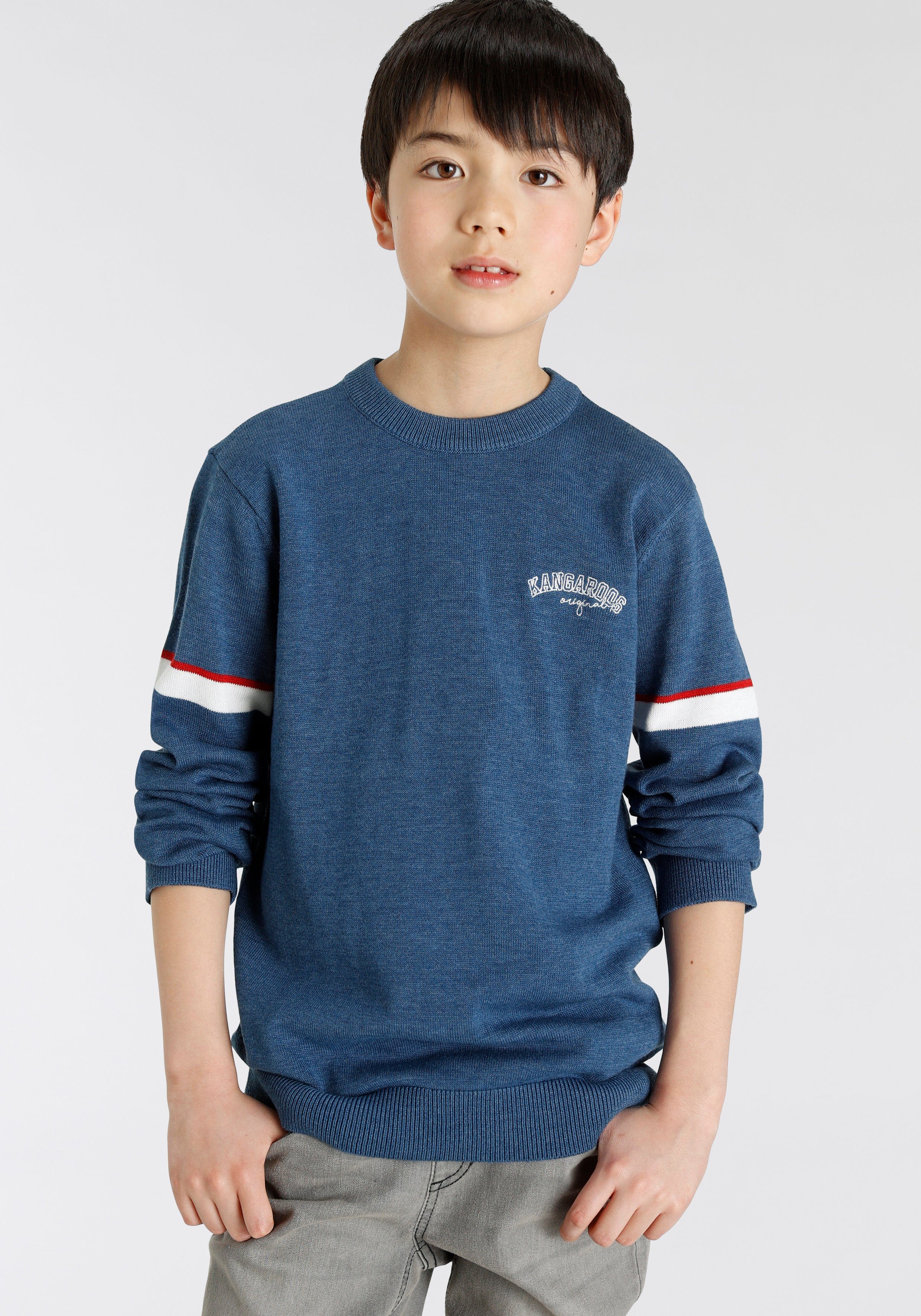 für Jungen Strickpullover mit Kangaroos Logo-Stickerei KangaROOS