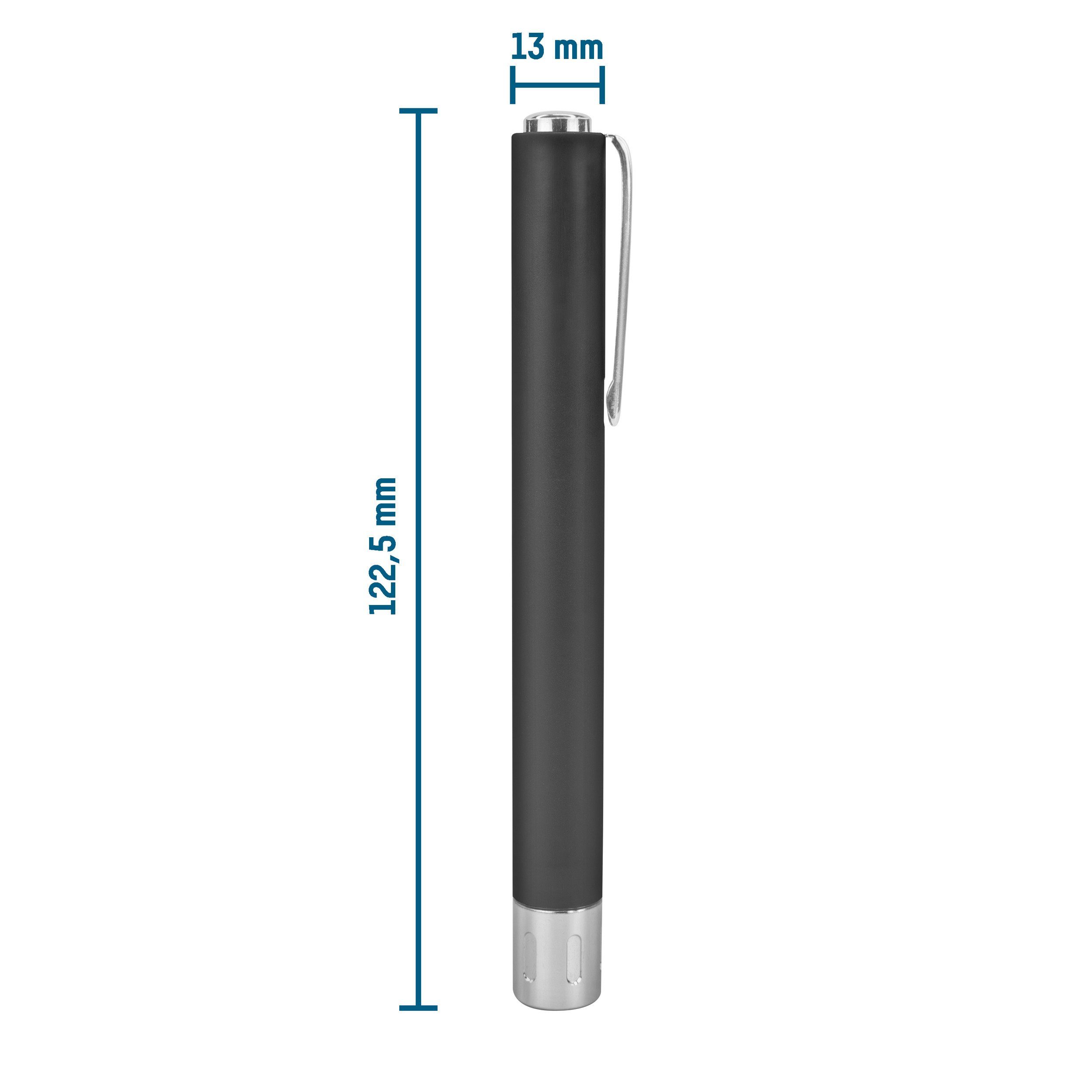 ANSMANN AG LED Taschenlampe Stiftleuchte PLC15B mit Cliptaste inkl. AAA Batterien