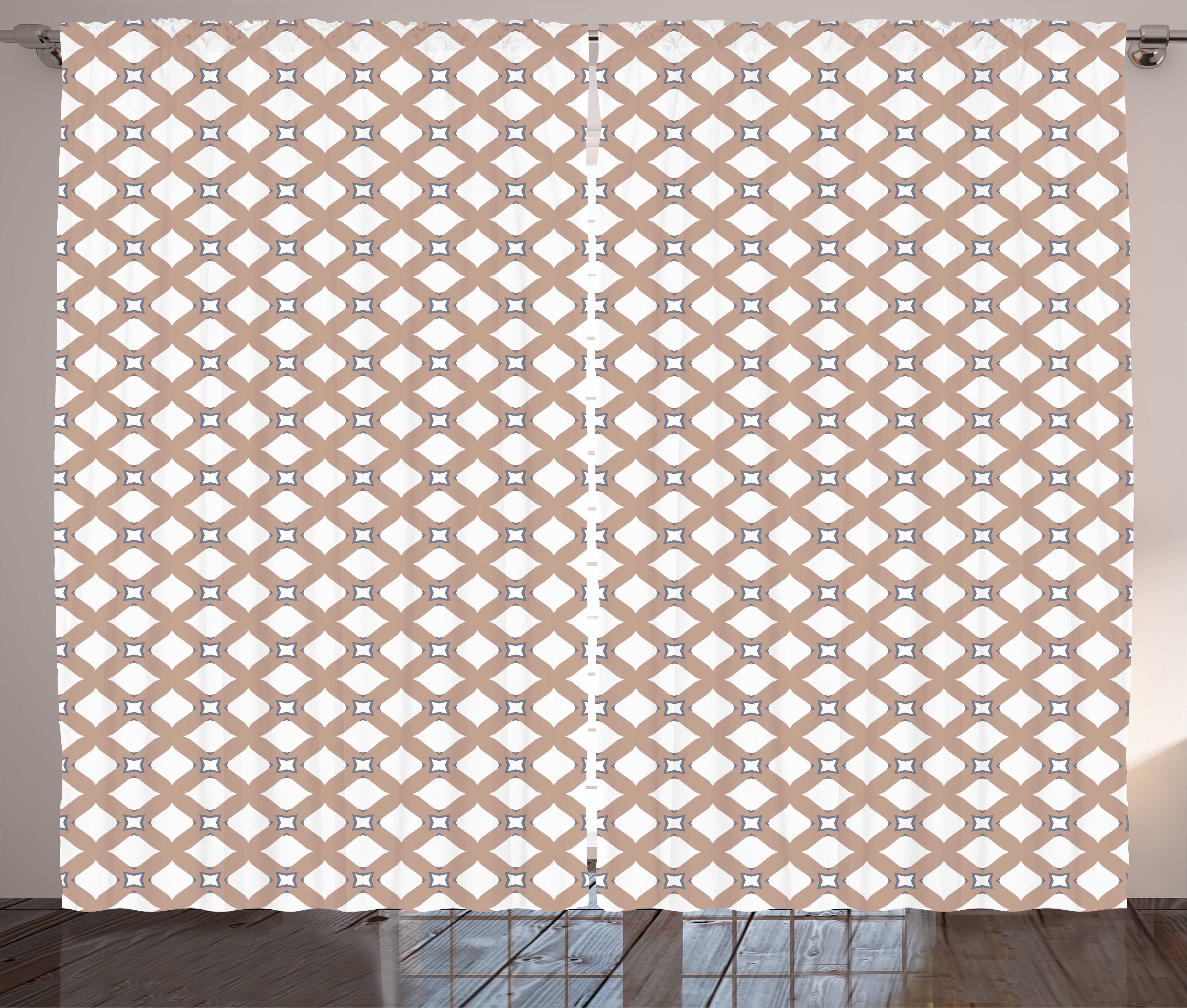 Gardine Schlafzimmer Kräuselband Vorhang mit und Design Haken, Abstraktes Streifen Abakuhaus, Schlaufen Squares