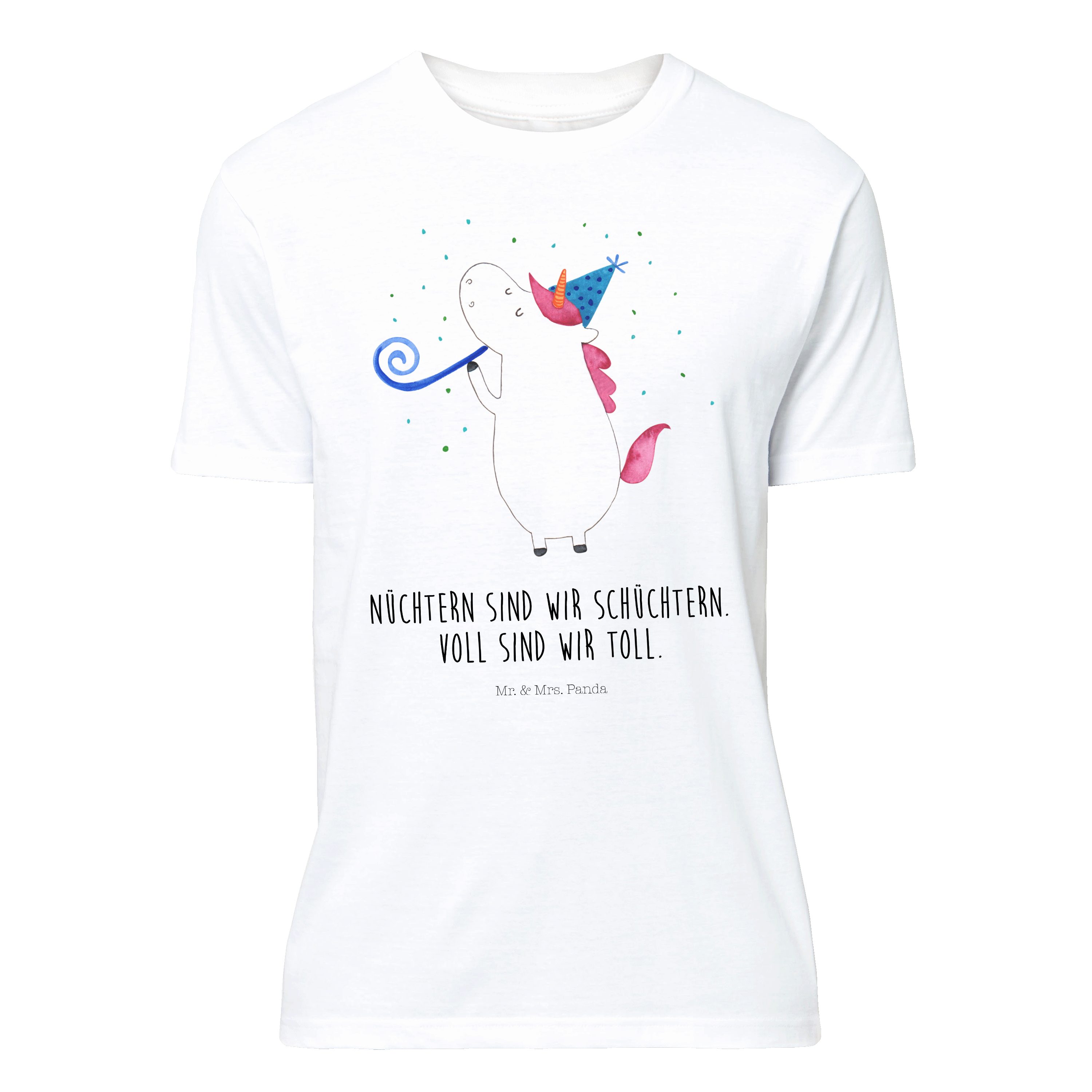 T-Shirt Einhorn Party - Weiß - T-Shirt, Shirt