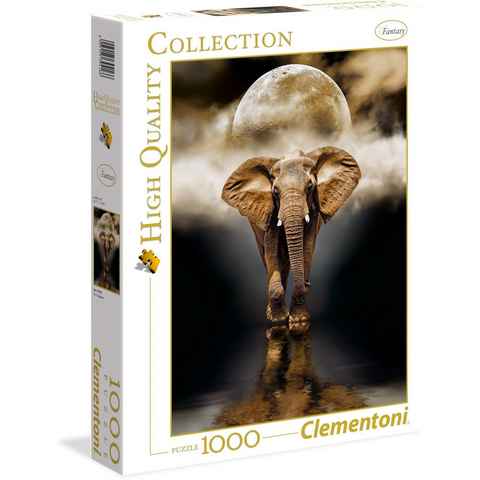 Clementoni® Puzzle High Quality Collection, Der Elefant, 1000 Puzzleteile, Made in Europe, FSC® - schützt Wald - weltweit