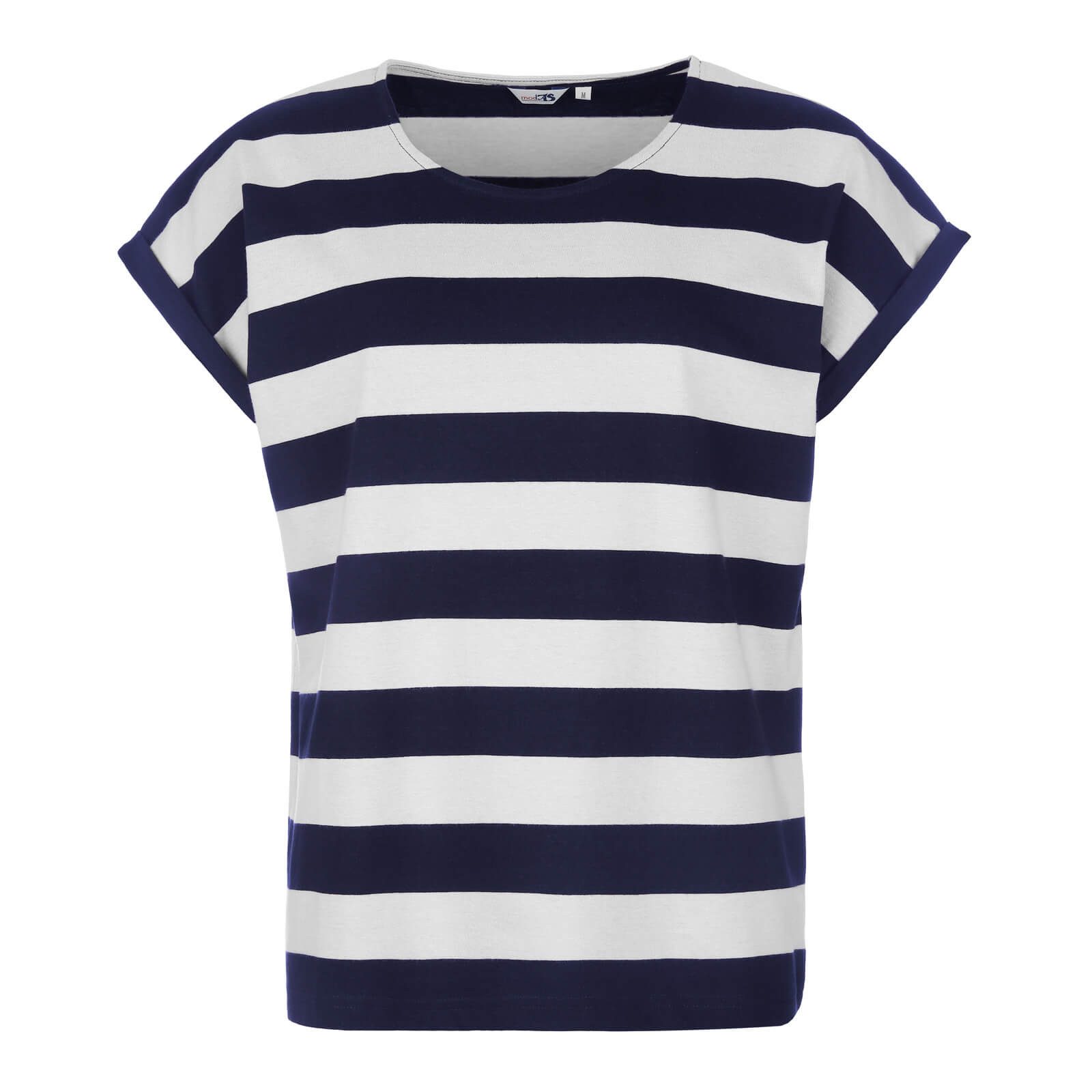 modAS T-Shirt Damen Kurzarm-Shirt Blockstreifen - günstig online kaufen