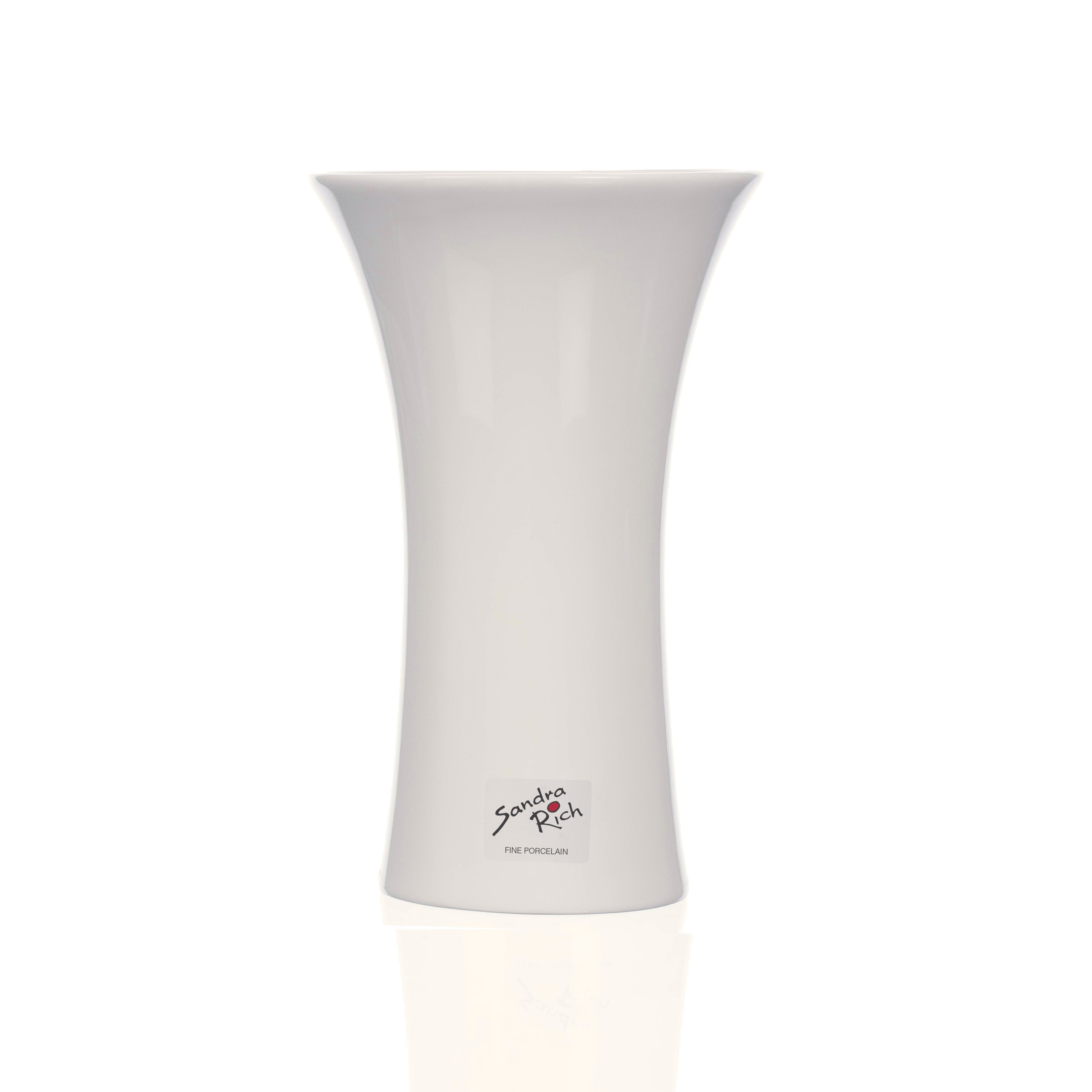 Sandra Rich Dekovase SANDRA RICH, Porzellan- VASE "TULIP" 17cm Creme-Weiß