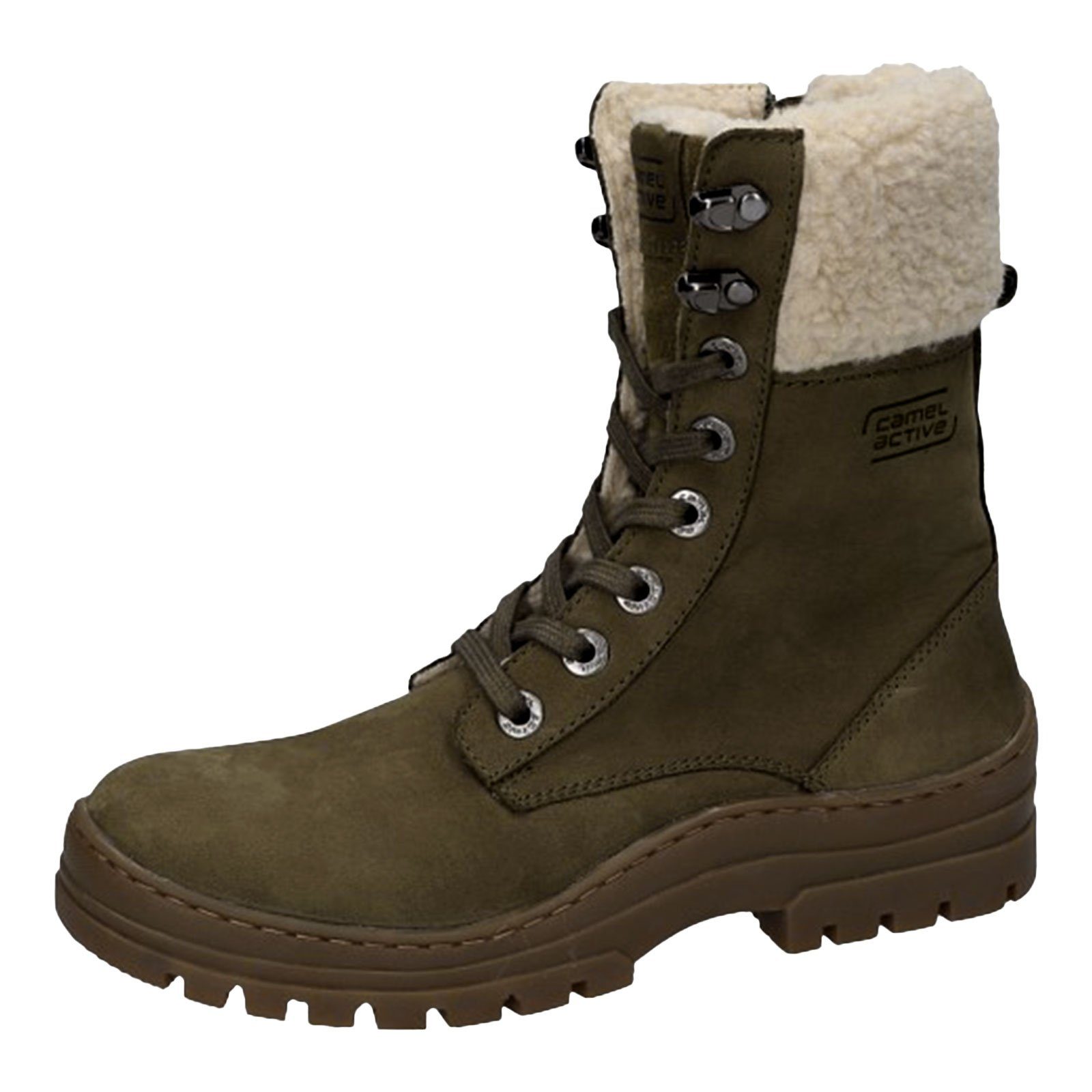 camel active CAMEL ACTIVE Damen Stiefeletten Schnürboots mit Wollschaft günstig online kaufen